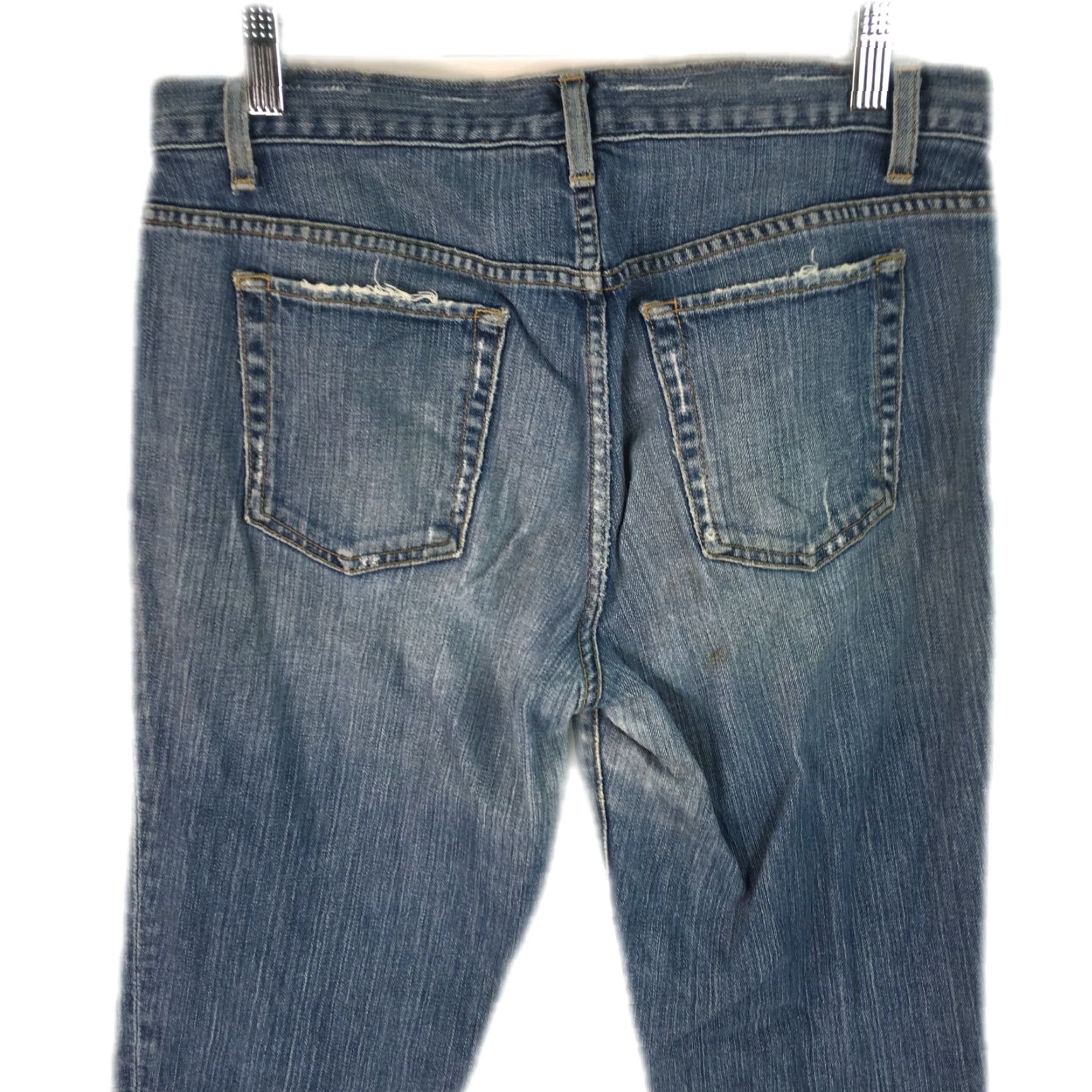J.Crew J.CREW Jeans Distressed Blue Denim Womens Size 6 Straight Leg 32X30 Size 28" / US 6 / IT 42 - 4 Thumbnail