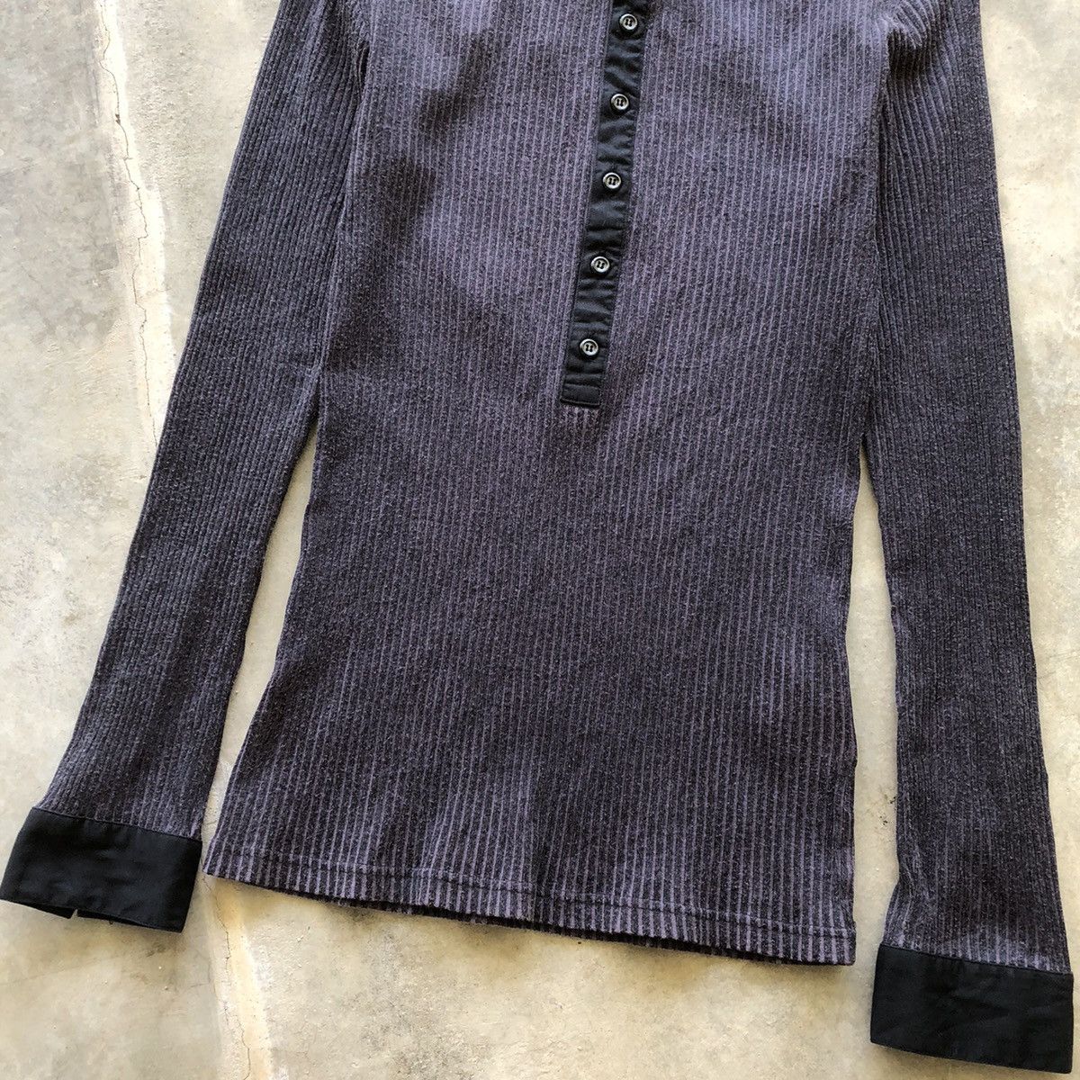 Katharine Hamnett London HAMNETT Unisex Bodycon Longsleeve Polo Shirt Size US L / EU 52-54 / 3 - 6 Thumbnail