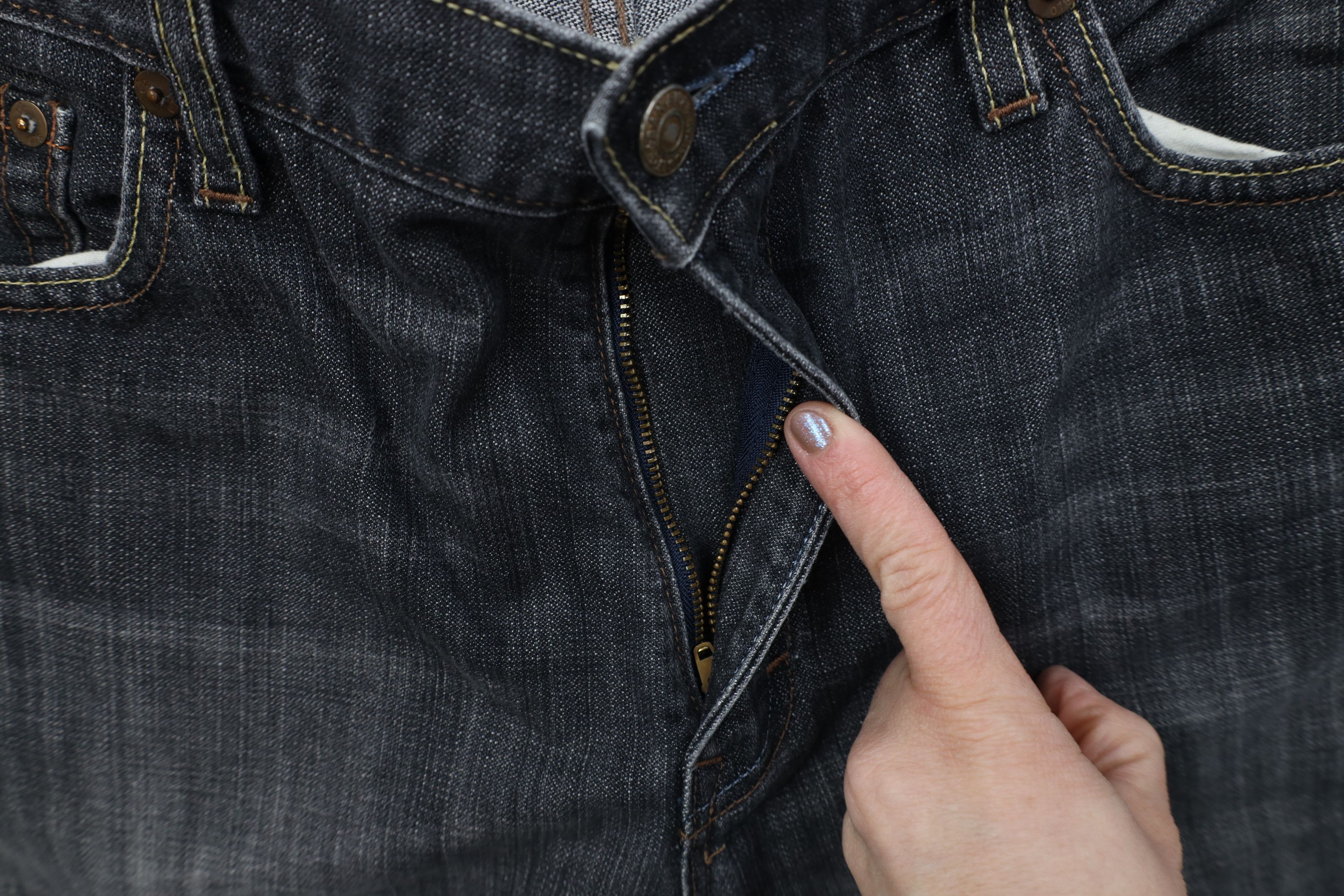 Banana Republic Vintage Y2K Banana Republic Wide Leg Denim Jeans Black Size US 34 / EU 50 - 8 Thumbnail