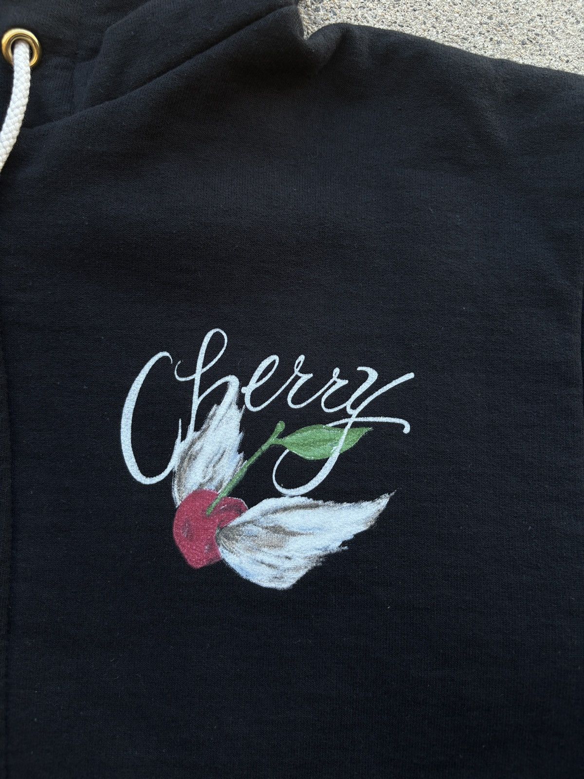 Cherry LA 2022 Cherry LA “Wings” Black Thermal Insulated Hoodie Size M Size US M / EU 48-50 / 2 - 7 Thumbnail