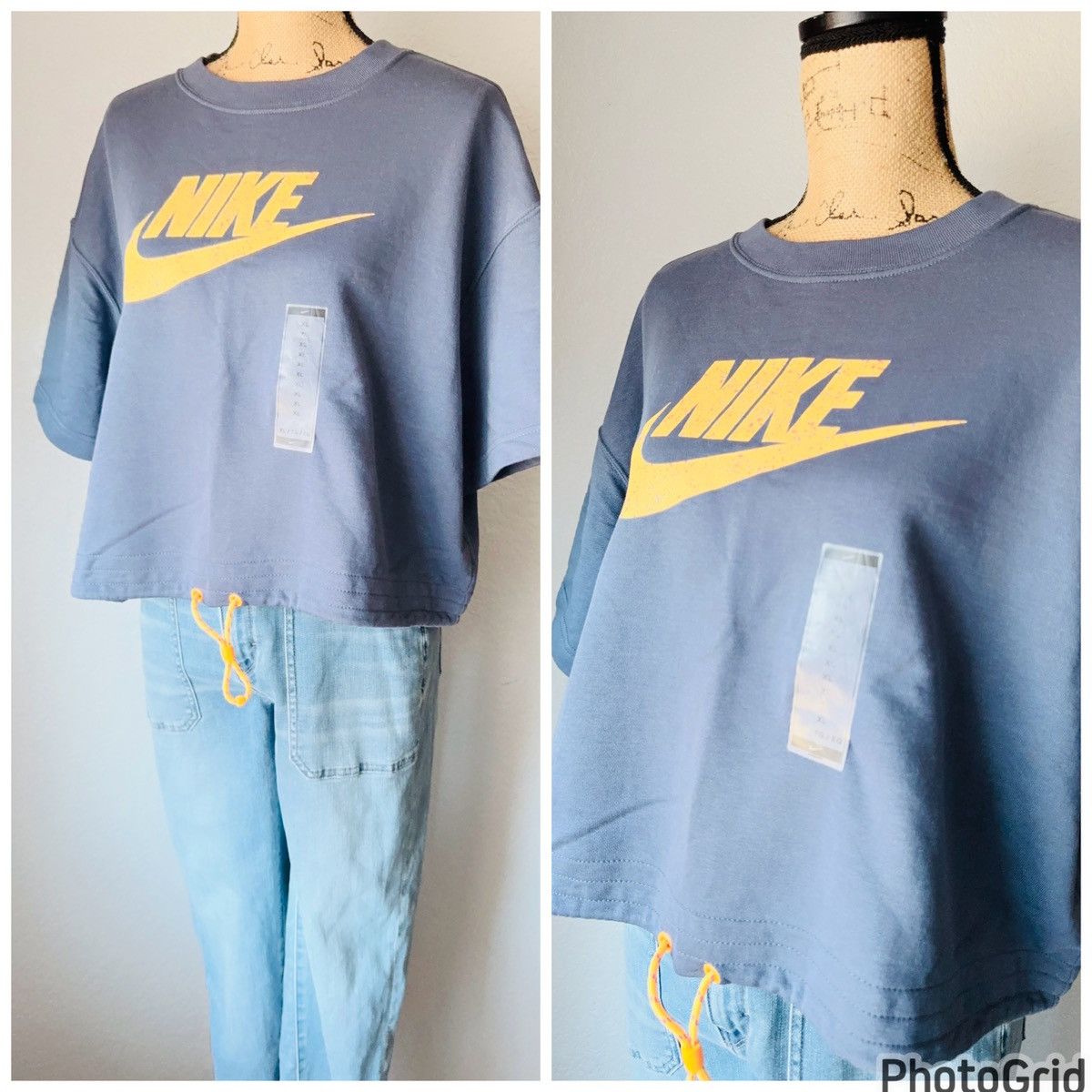 Nike Adjustable Cropped Sweatshirt Size XL / US 12-14 / IT 48-50 - 4 Thumbnail