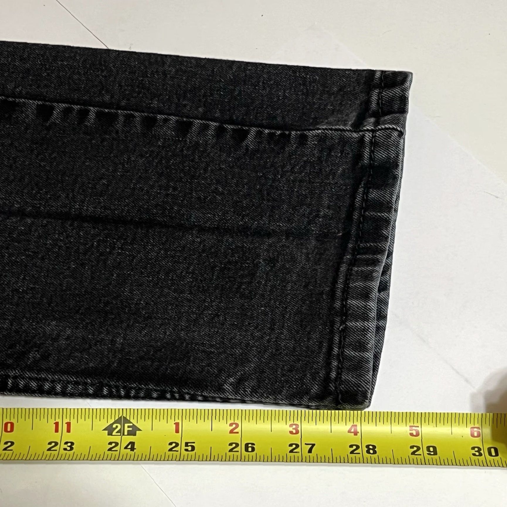 Levi's Levi's 506 Jeans Straight Regular Men 31x28 Black Denim Cotton Blend Stretch Pockets Logo Vintage No Rise Mid 10-12in 28in Inseam Size US 31 - 6 Thumbnail