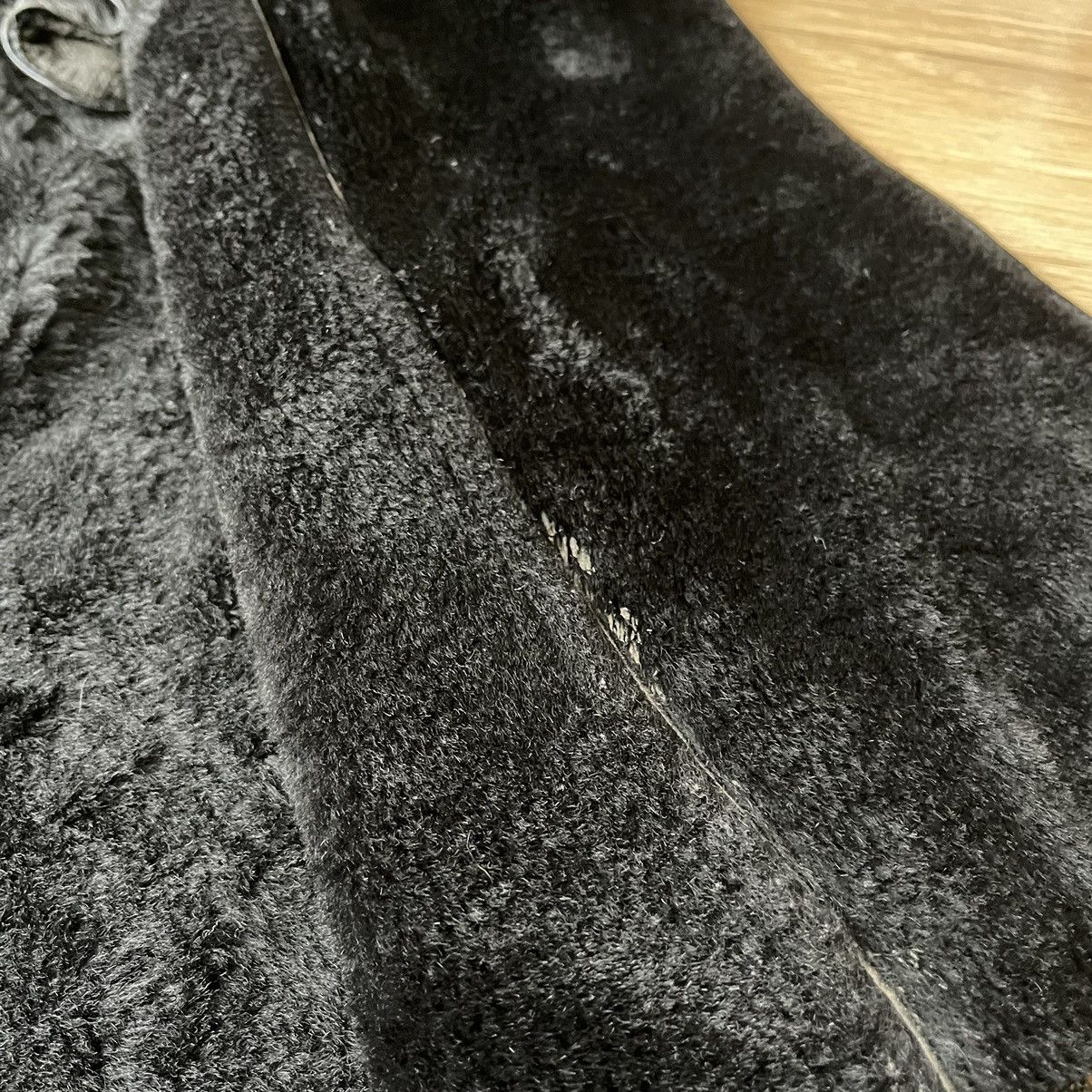 If Six Was Nine 70s VTG Sheepskin Fur Trench Belted Leather Coat LGB Style Size XS / US 0-2 / IT 36-38 - 15 Thumbnail
