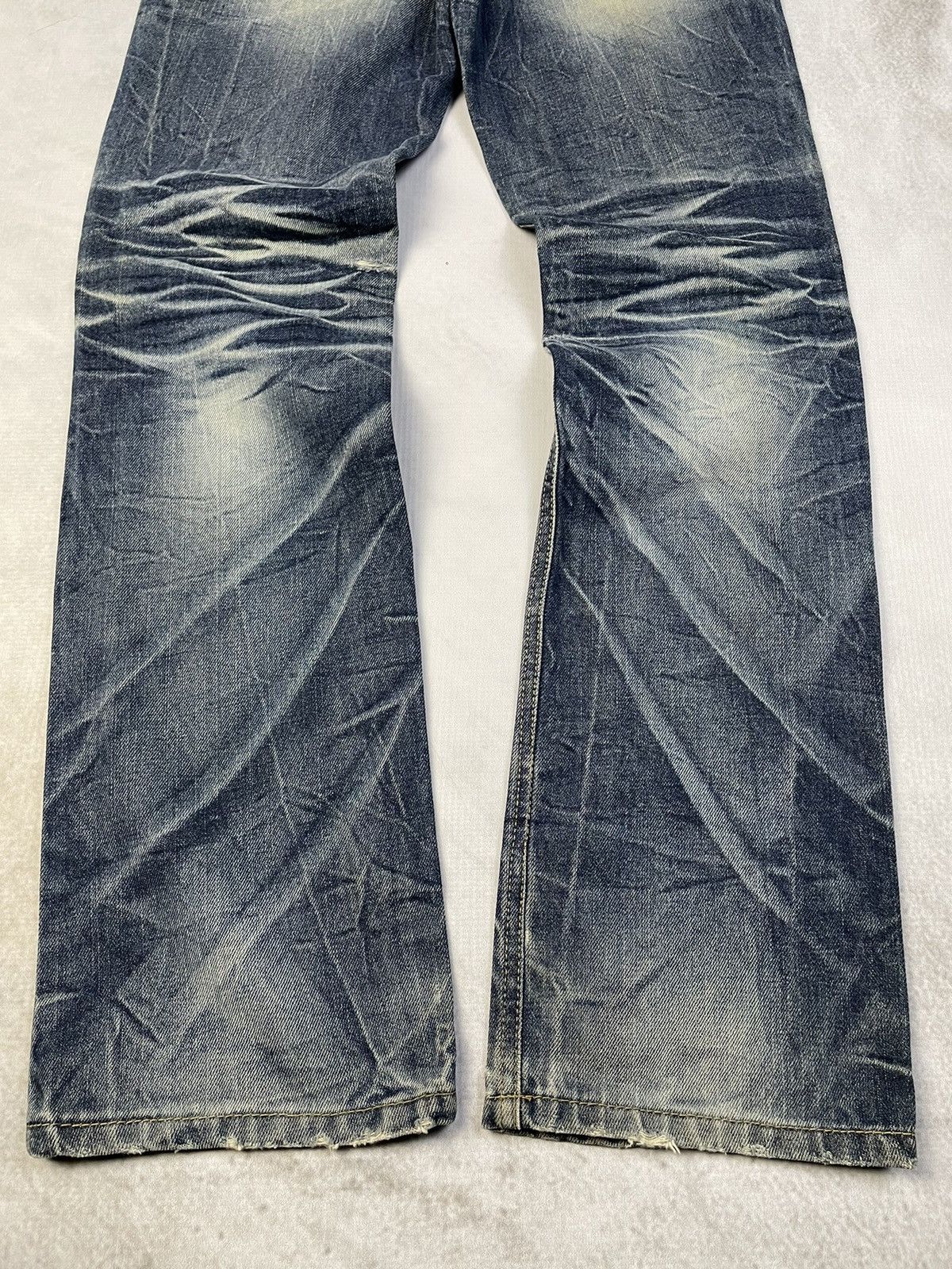 Tornado Mart 2000s Crojin Clawmark Distressed Vkei Style Denim Size US 30 / EU 46 - 7 Thumbnail