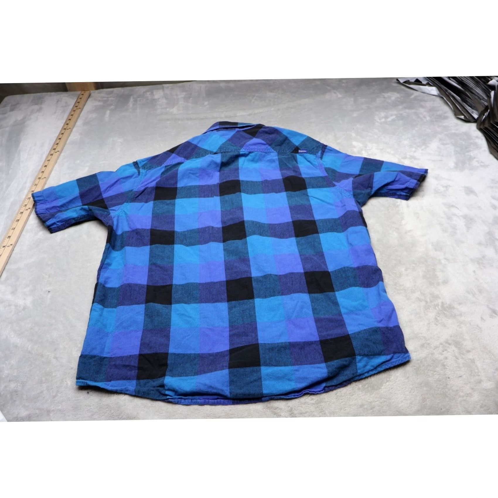 Pendleton Pendleton Wave Shirt Mens Blue Buffalo Plaid Short Sleeve Button Up Casual Shirt Size US L / EU 52-54 / 3 - 5 Thumbnail