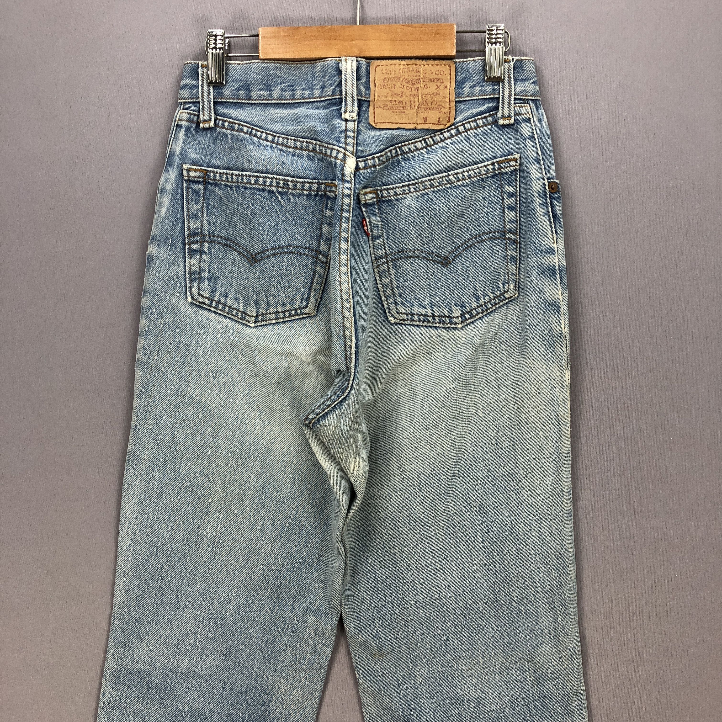 Levi's × Vintage Vintage 60s Levis 501 Distressed Faded Jeans Denim Pants Size US 26 / EU 42 - 4 Thumbnail