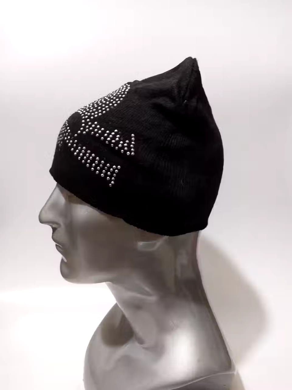 Japanese Brand MAC Japan Sparkling Skull Skeleton Punk Beanie Hats Size ONE SIZE - 5 Thumbnail