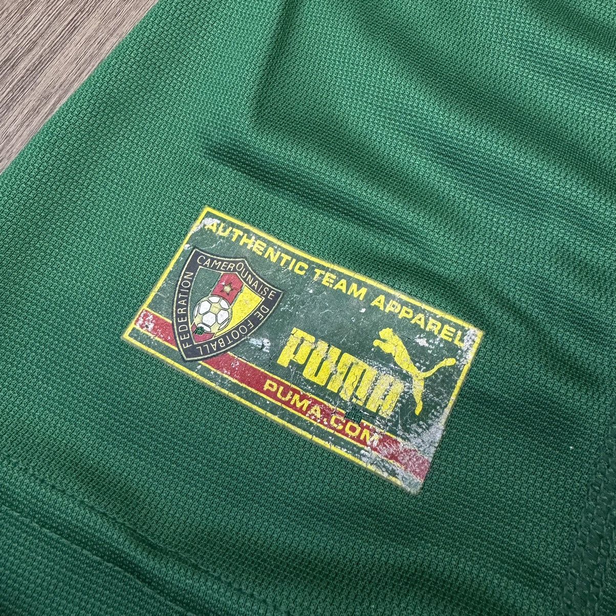 Puma Cameroon world cup 2002 home shirt (bnwt) Size US L / EU 52-54 / 3 - 8 Thumbnail