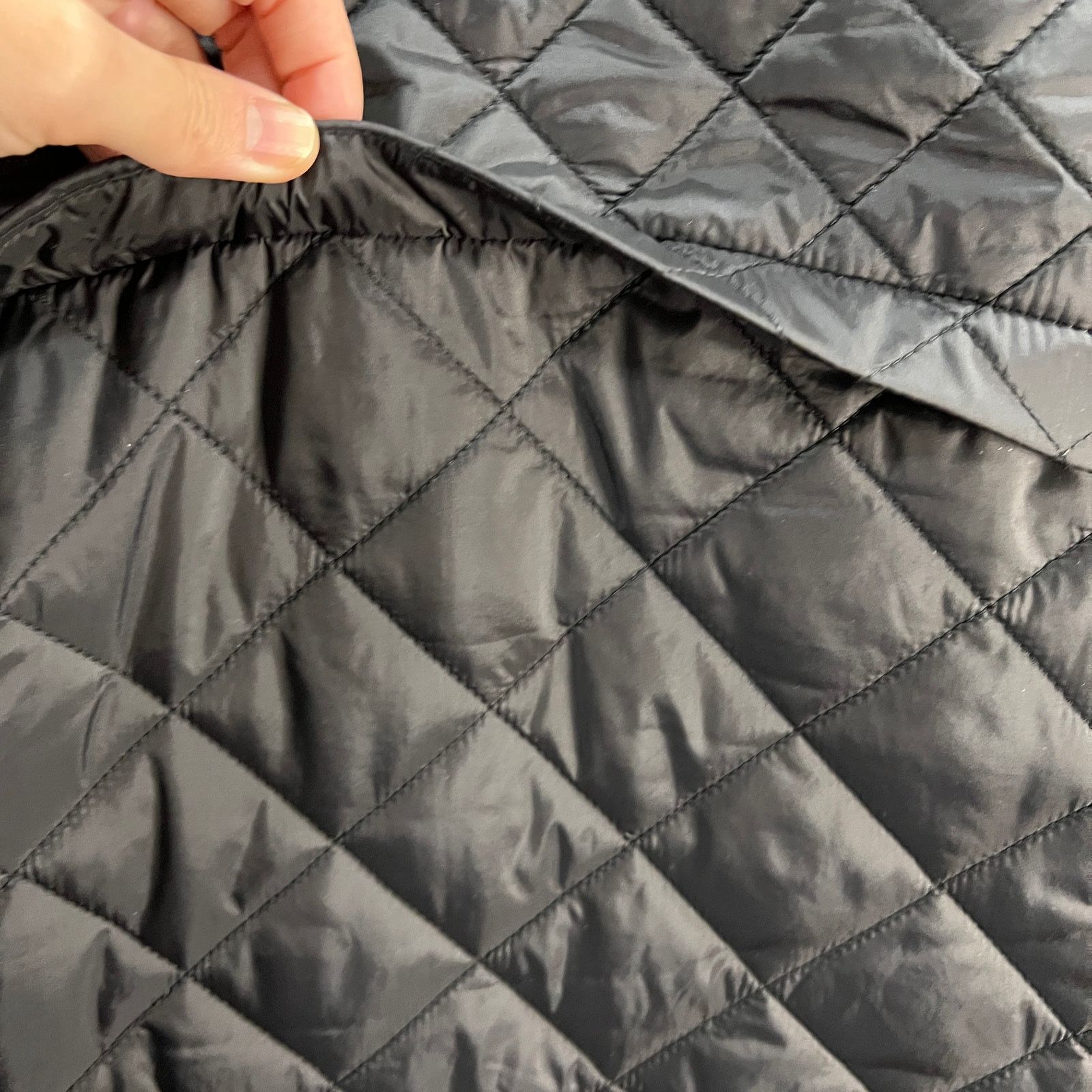 Other Belle by Kim Gravel Quilted Zip-Front Jacket Black Size XL / US 12-14 / IT 48-50 - 12 Thumbnail