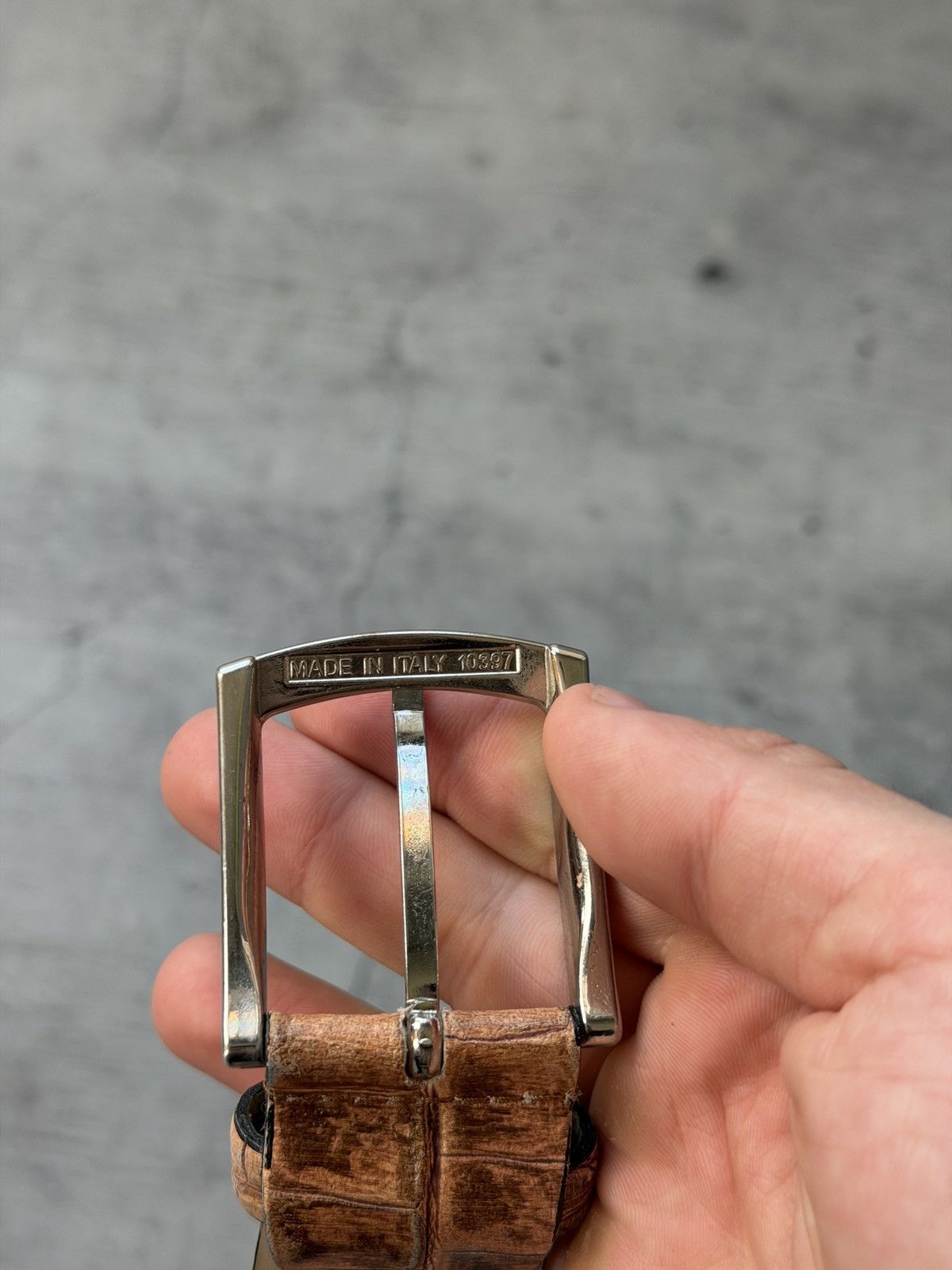 Japanese Brand 00ʼS NUMBER NINE STYLE JAPAN LEATHER Y2K BELT ARCHIVE TIGER Size ONE SIZE - 7 Thumbnail