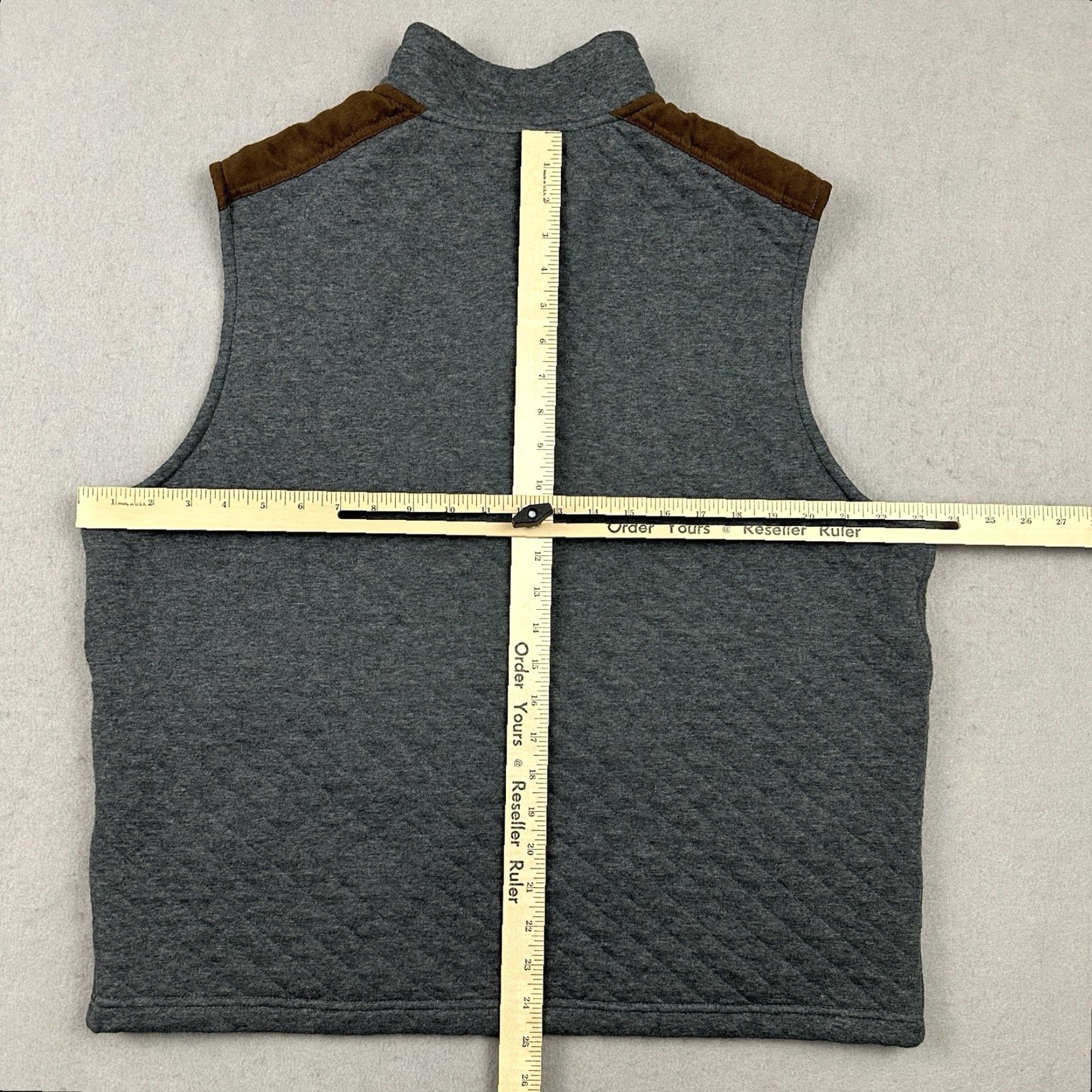 Bonobos Bonobos Vest Men Large Gray Full Zip Quilted Pockets Logo Size US L / EU 52-54 / 3 - 4 Thumbnail