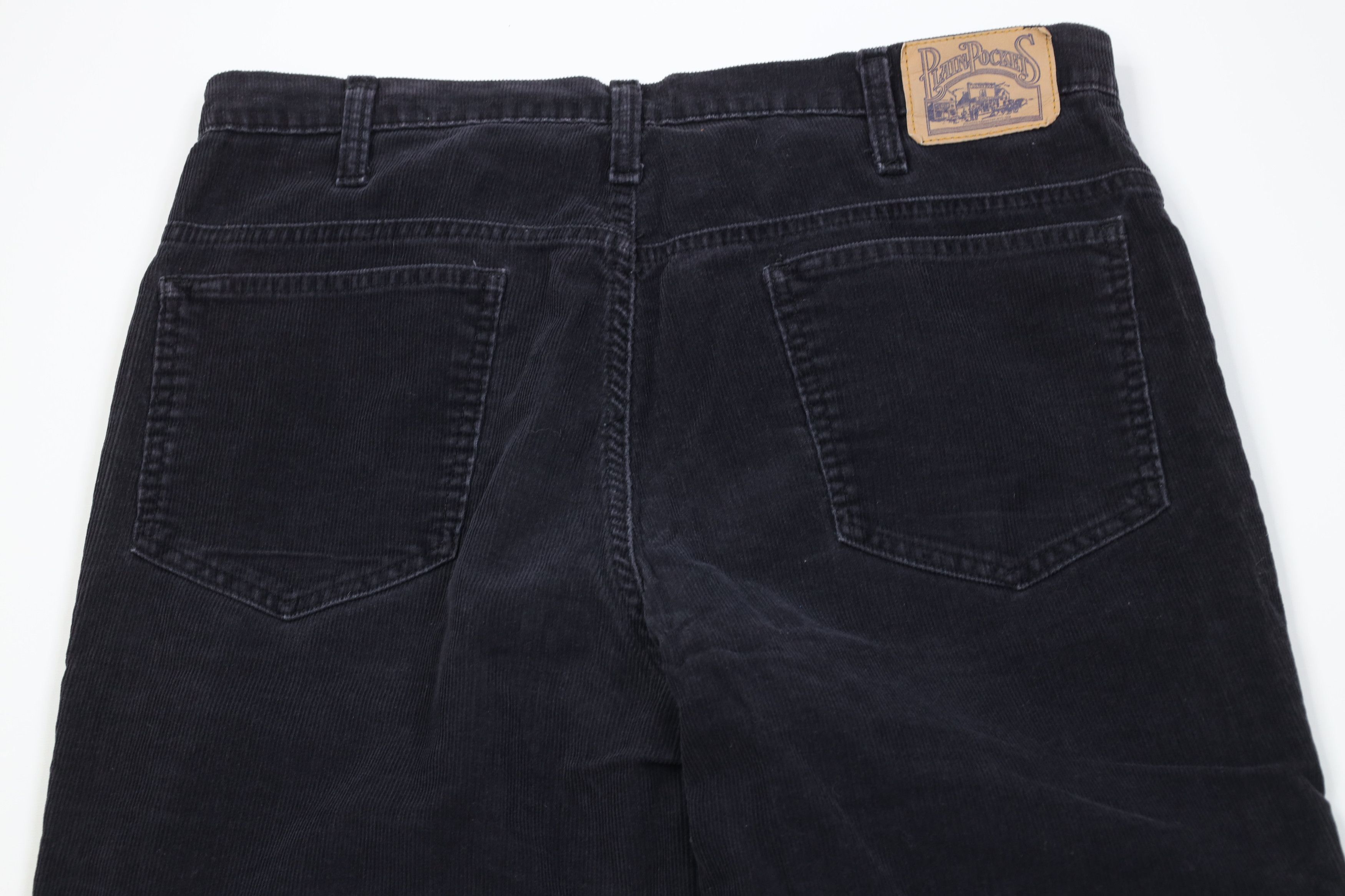 Vintage Vintage 70s Streetwear Wide Leg Corduroy Pants Dark Blue USA Size US 38 / EU 54 - 9 Thumbnail
