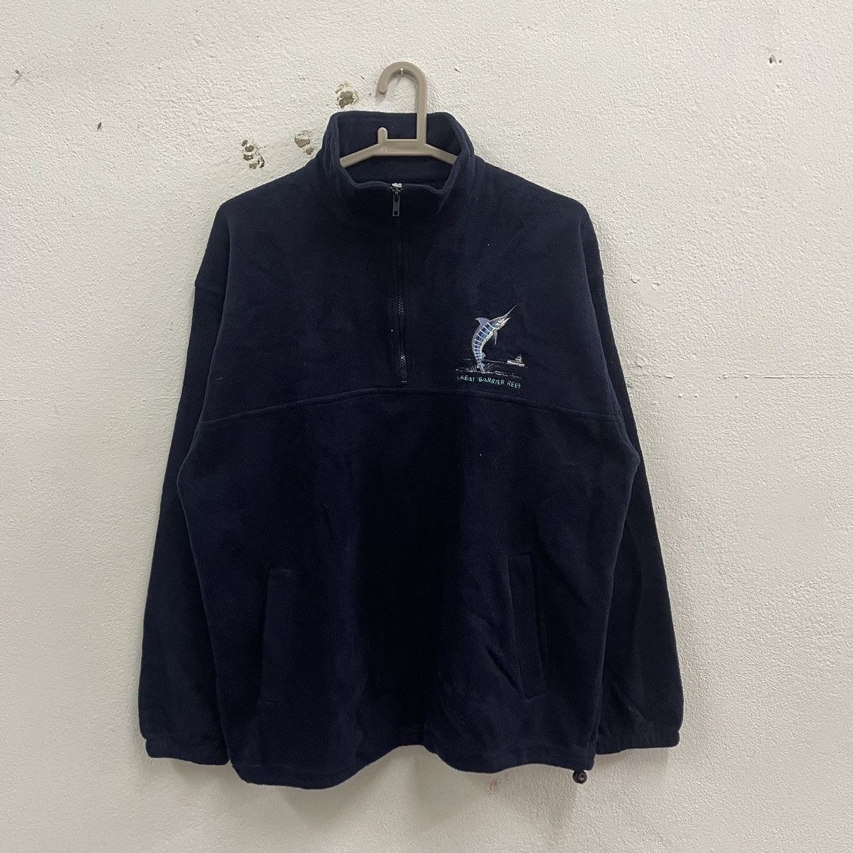 Habitat × Vintage 🔥Vintage Great Barrier Reef Half Zipper Fleece Sweatshirts Size US M / EU 48-50 / 2 - 1 Thumbnail