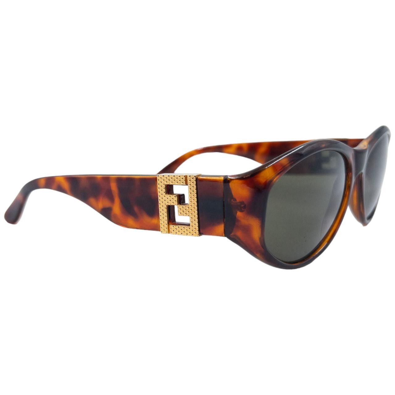 Fendi Vintage Fendi Tortoise Shell Sunglasses Size ONE SIZE - 1 Thumbnail