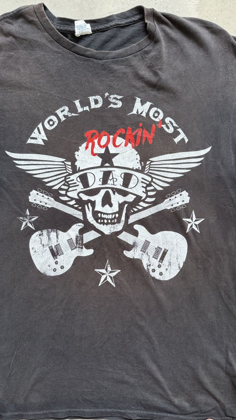 Vintage VINTAGE WORLD MOST ROCKIN DAD TEE Size US XL / EU 56 / 4 - 2 Thumbnail