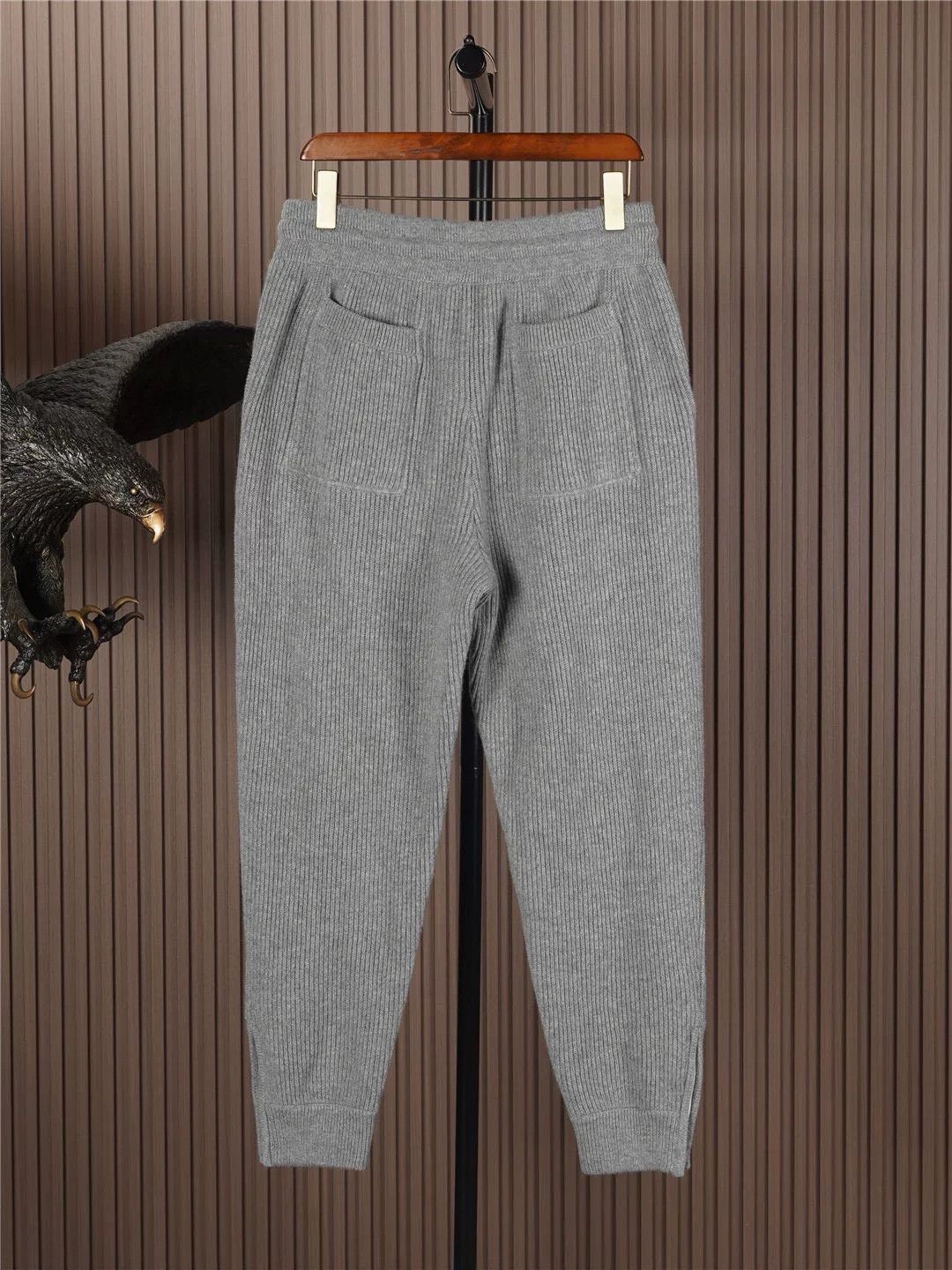Brunello Cucinelli brunello cucinelli gray cashmere jogger pants Size US 32 / EU 48 - 3 Thumbnail