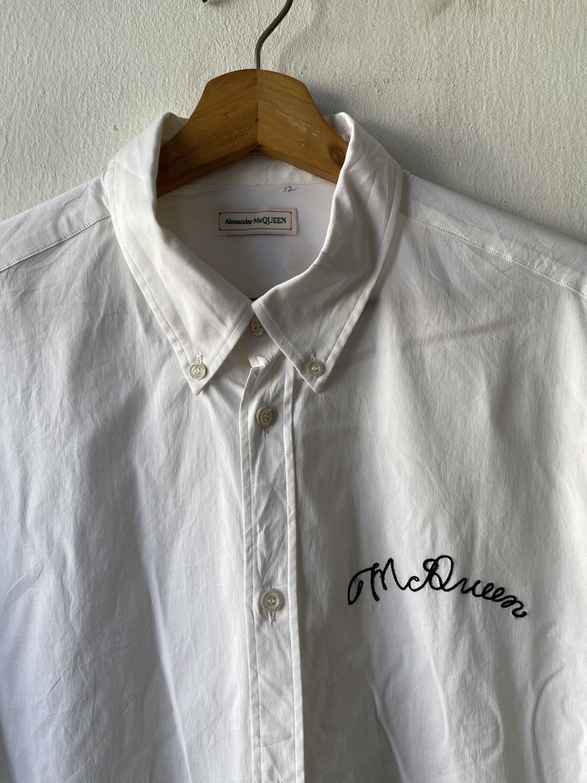 Alexander McQueen Alexander McQueen Stich Logo Button Up Shirt Size US L / EU 52-54 / 3 - 5 Thumbnail
