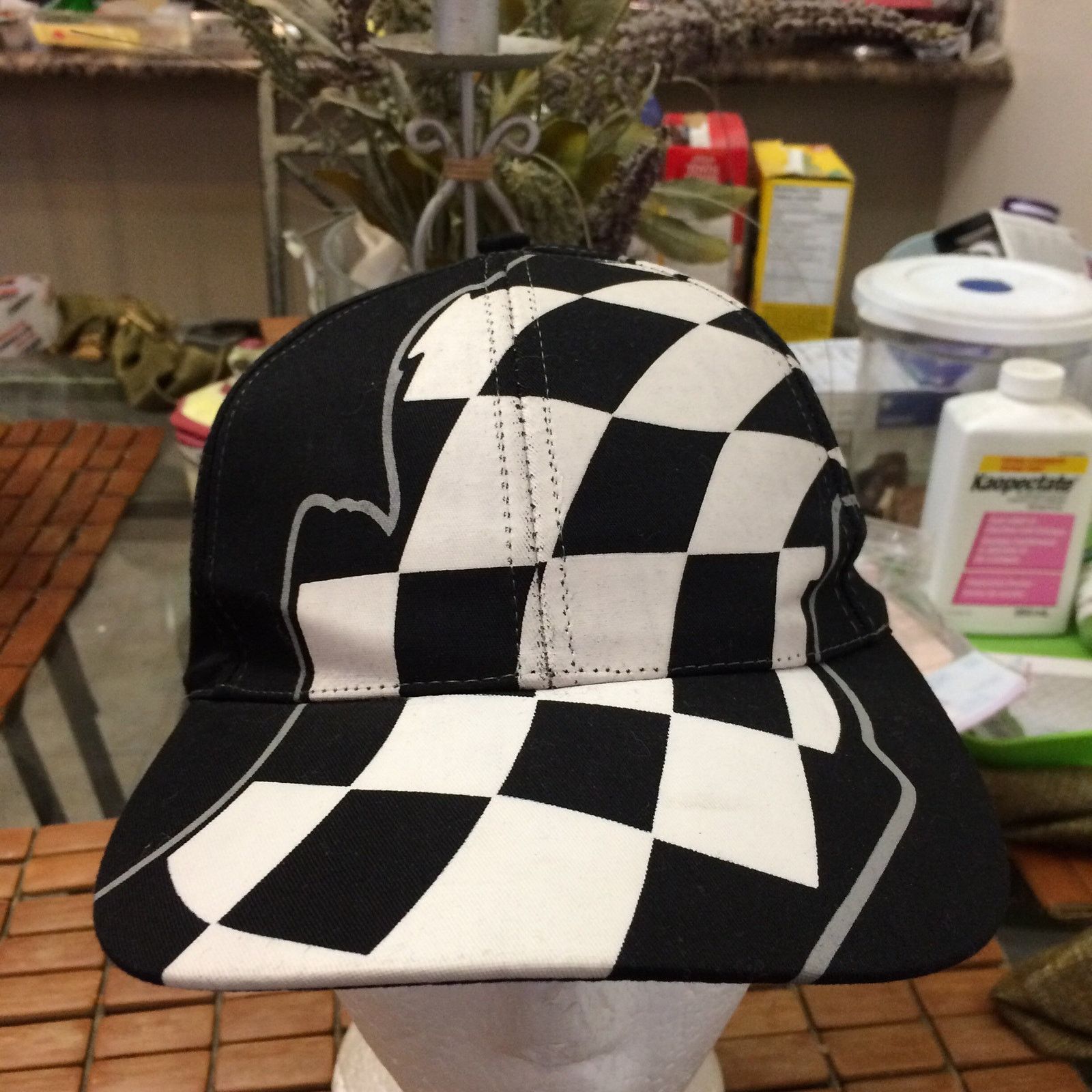 Nissan Vintage blank NASCAR flags Snapback Hat 1990s Size ONE SIZE - 2 Thumbnail