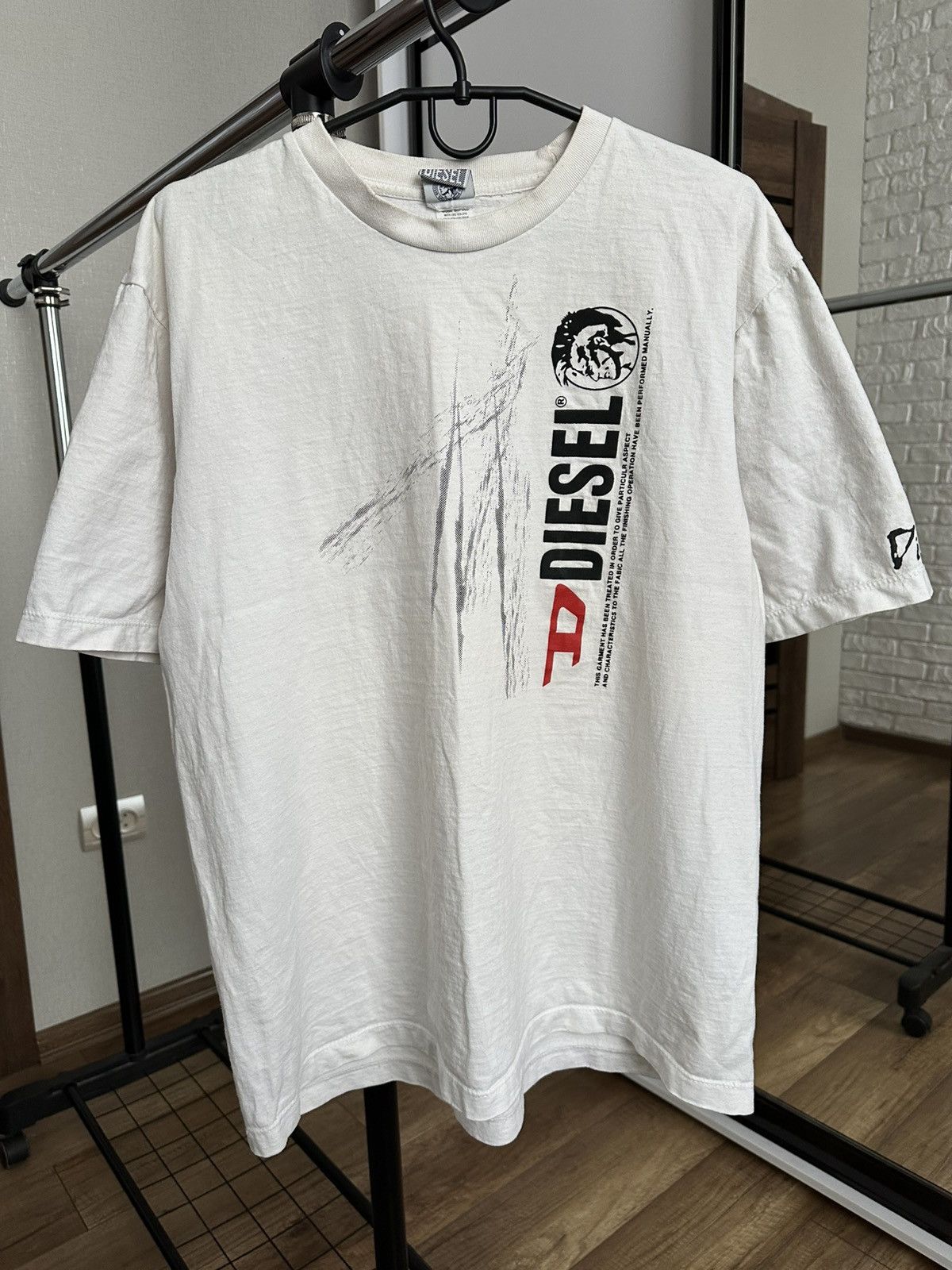 Diesel Diesel Vintage Big Logo T-Shirt 90s Size US XL / EU 56 / 4 - 1 Thumbnail