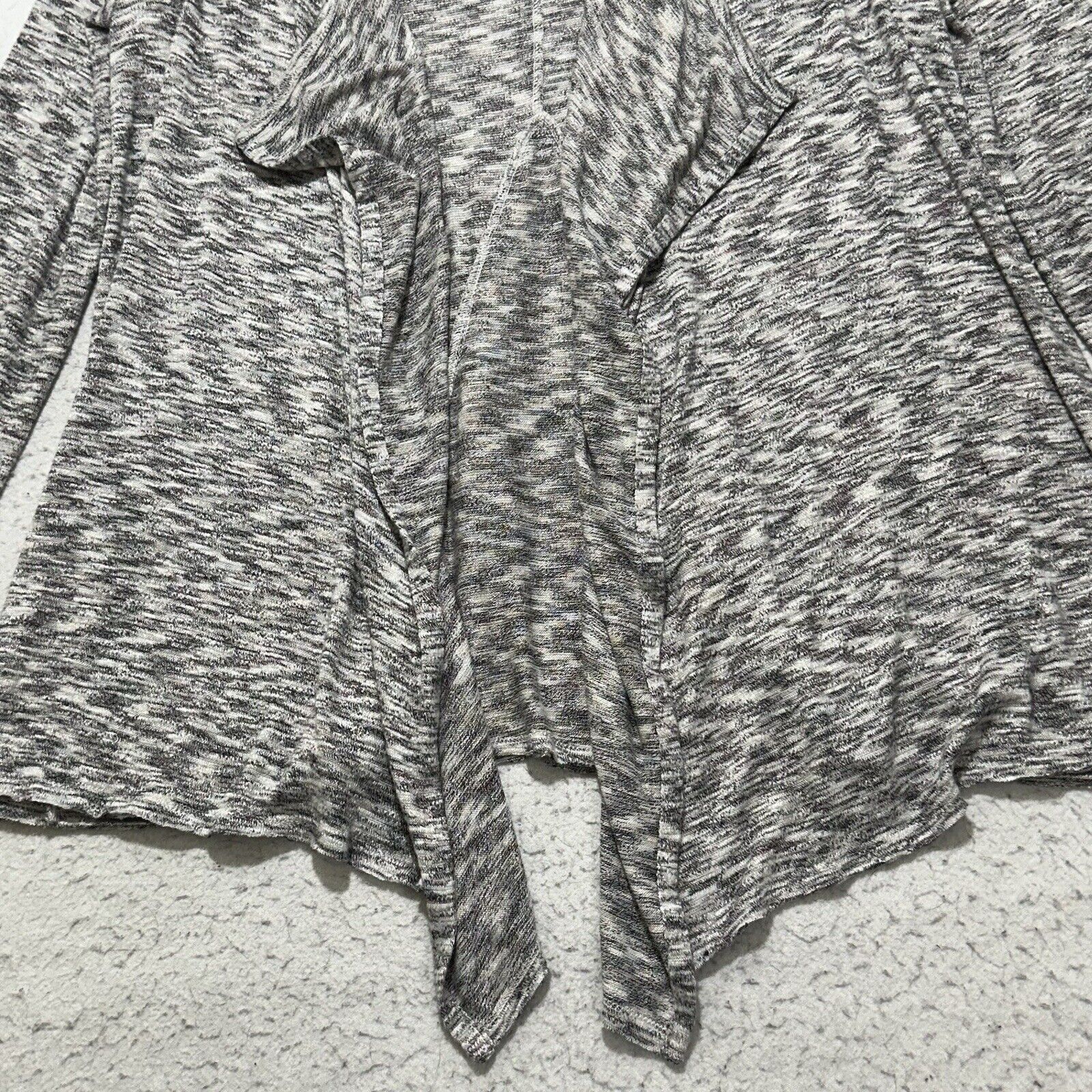 Other Knox Rose Large Waterfall Cardigan Duster Sweater Gray Size L / US 10 / IT 46 - 5 Thumbnail