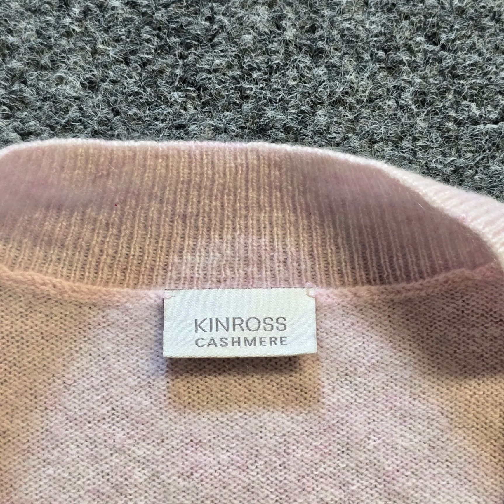 Pinko Kinross Sweater Womens One Size Pink Cashmere Colorblocked Poncho Knit Casual Size ONE SIZE - 3 Thumbnail