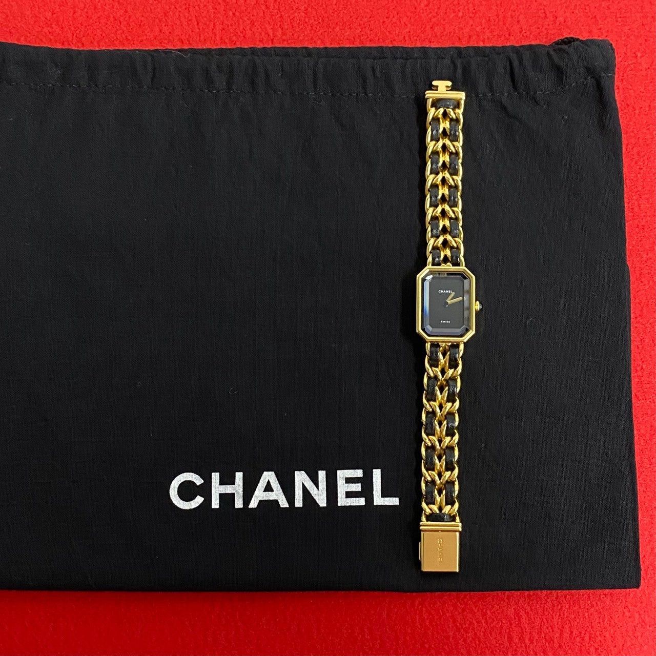 Chanel Chanel Watche Black Leather Size ONE SIZE - 1 Thumbnail