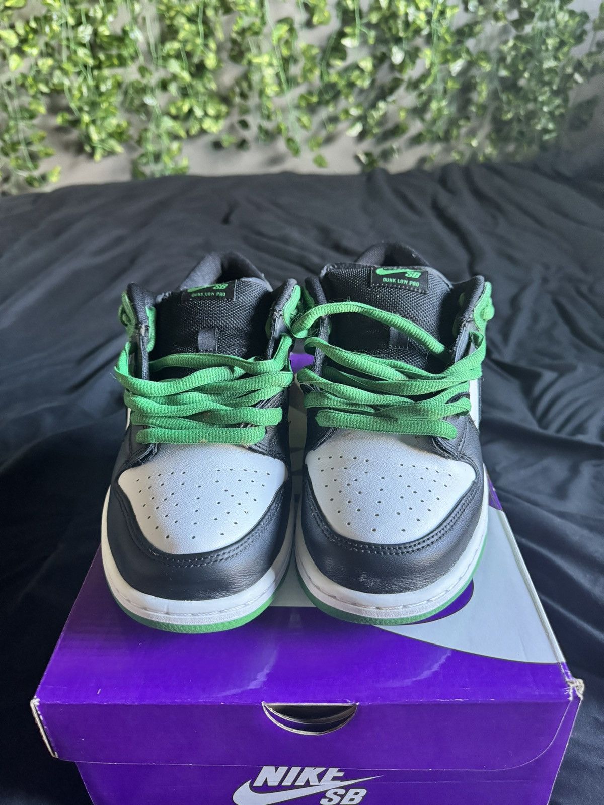 sb dunk low pro classic green