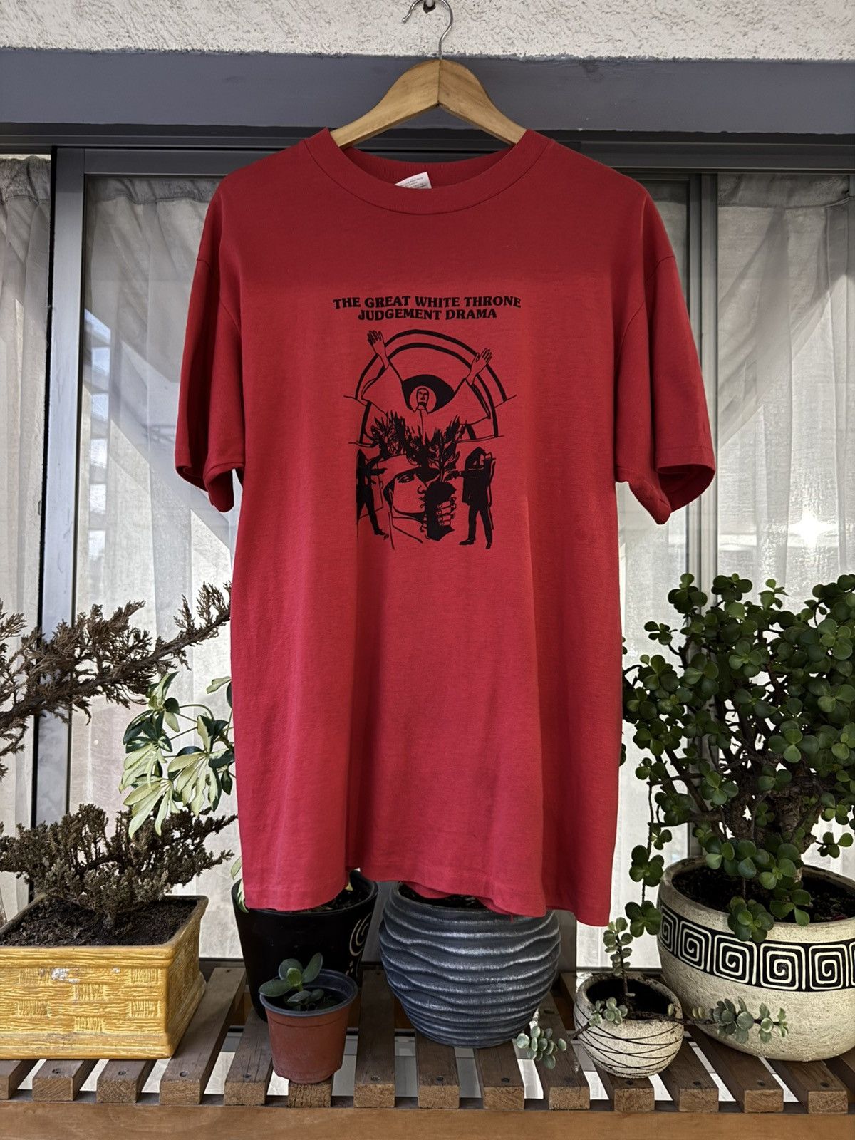 Vintage Rare Vintage 80’s Christian tee Great White Throne Judgment Size US XL / EU 56 / 4 - 3 Thumbnail