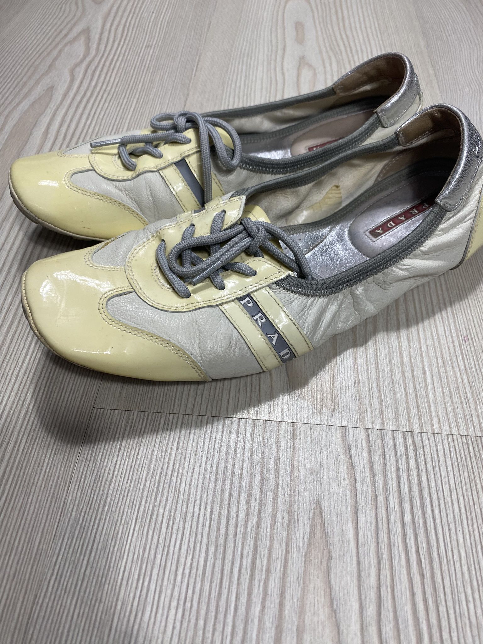 Prada Prada Ballet Flats Leather-Women Shoes Size US 6.5 / IT 36.5 - 2 Thumbnail