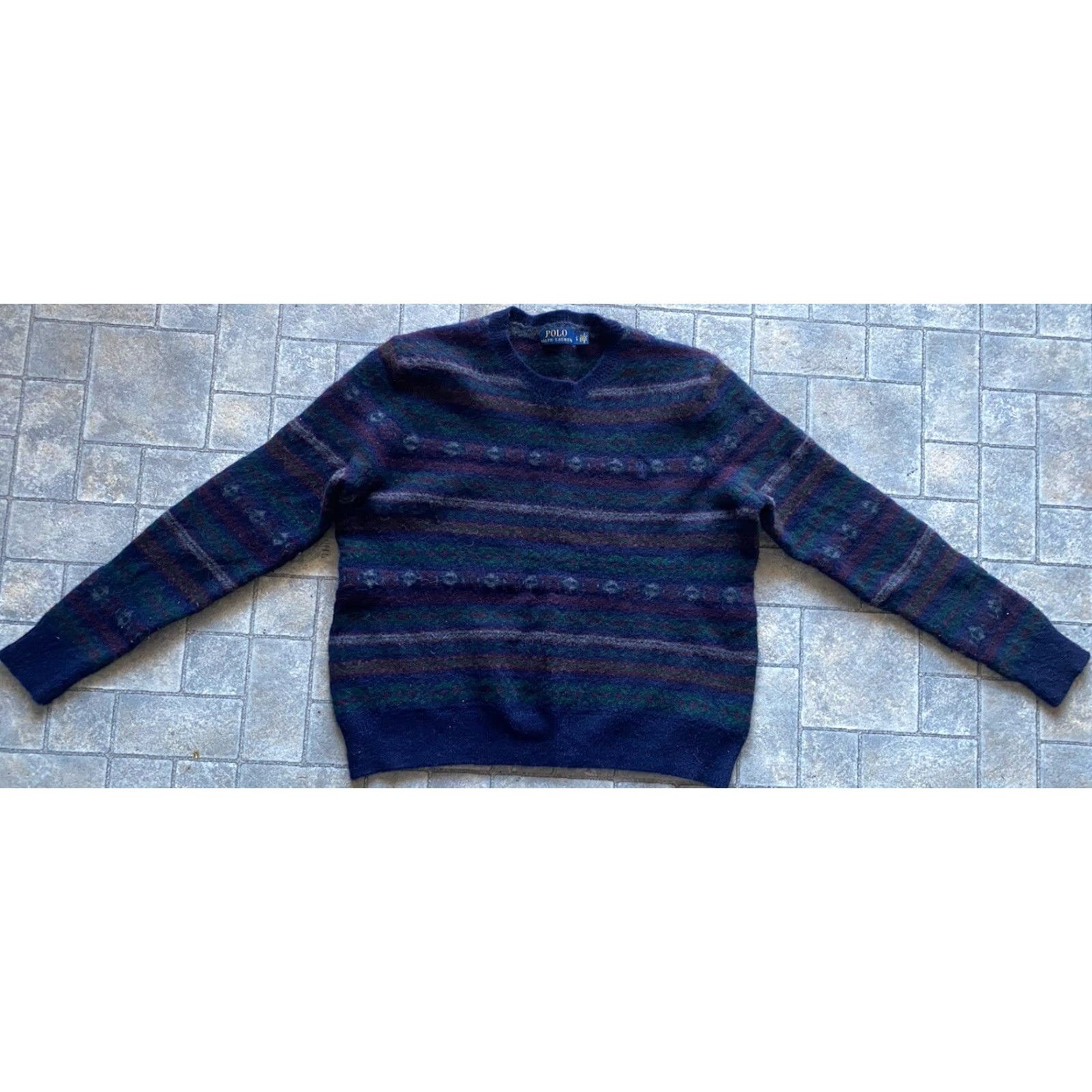 Polo Ralph Lauren Polo Ralph Lauren Women’s Sweater L Wool Alpaca Multicolor Pullover Size L / US 10 / IT 46 - 2 Thumbnail