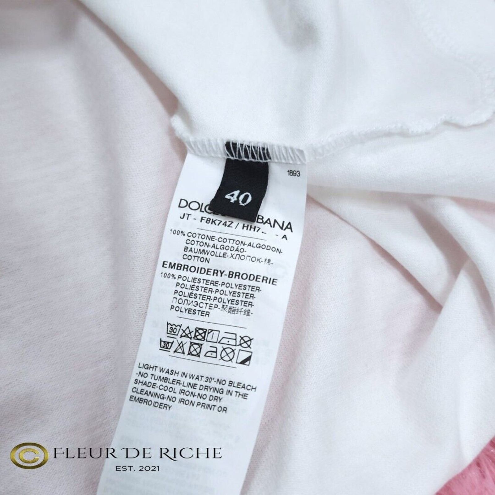 Dolce & Gabbana Dolce & Gabbana 'D&G Is You' T-shirt sz 40 Size S / US 4 / IT 40 - 5 Thumbnail