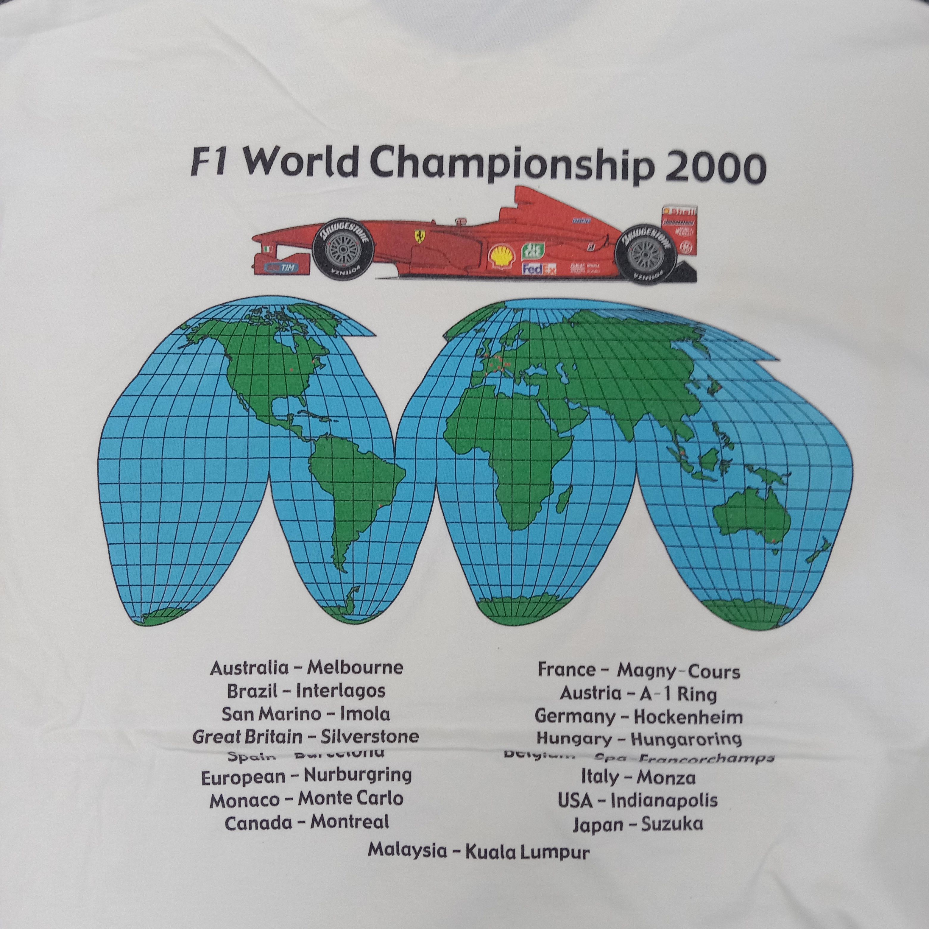 Ferrari F1 World Championship 2000 Ferrari Racing Tshirt C249N57 Size US M / EU 48-50 / 2 - 2 Thumbnail