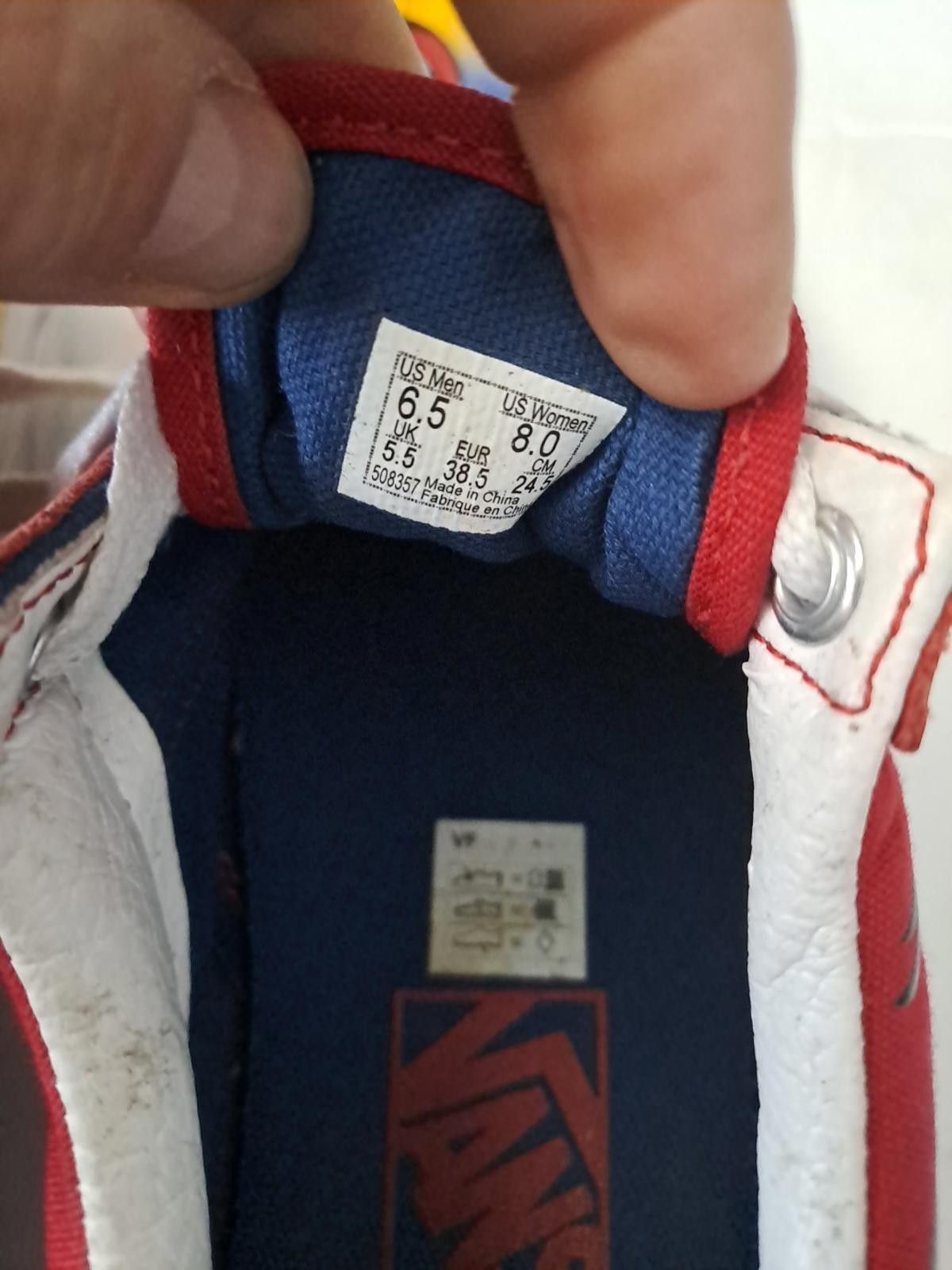 Vans Vans Old Skool Racer sneakers in the red/blue flame Size 5.5 Size US 7.5 / IT 37.5 - 8 Thumbnail