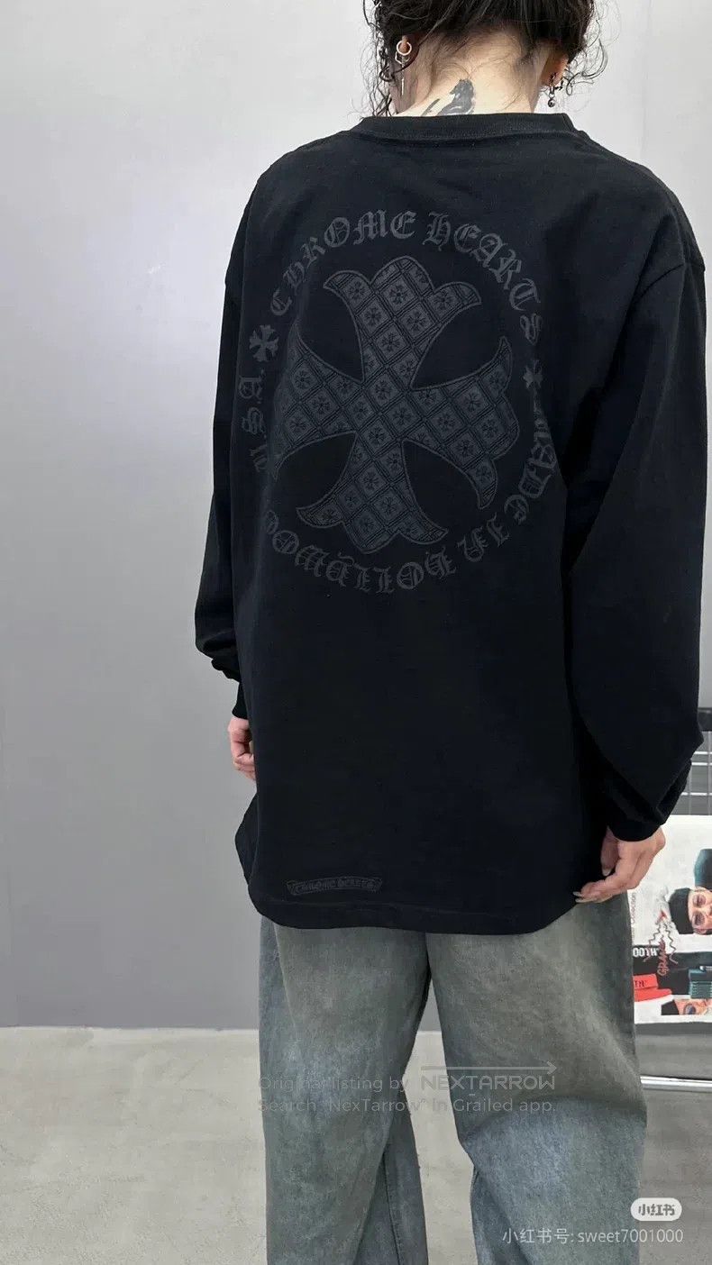 CHROME HEARTS Size M Sanskrit cross printed t-shirt