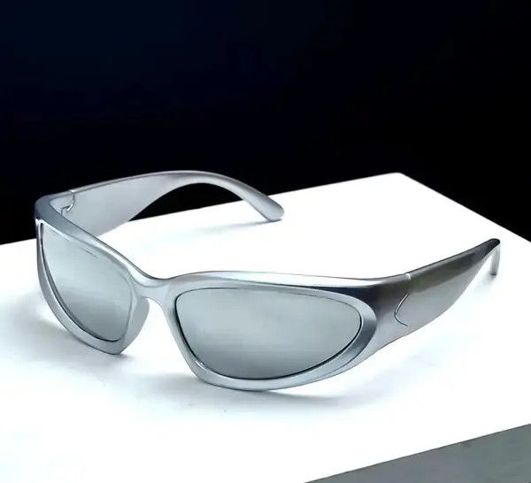 Electric Visual × Vintage Retro Punk Aviator Mirror Oval Shades Driving Sunglasses Size ONE SIZE - 1 Thumbnail