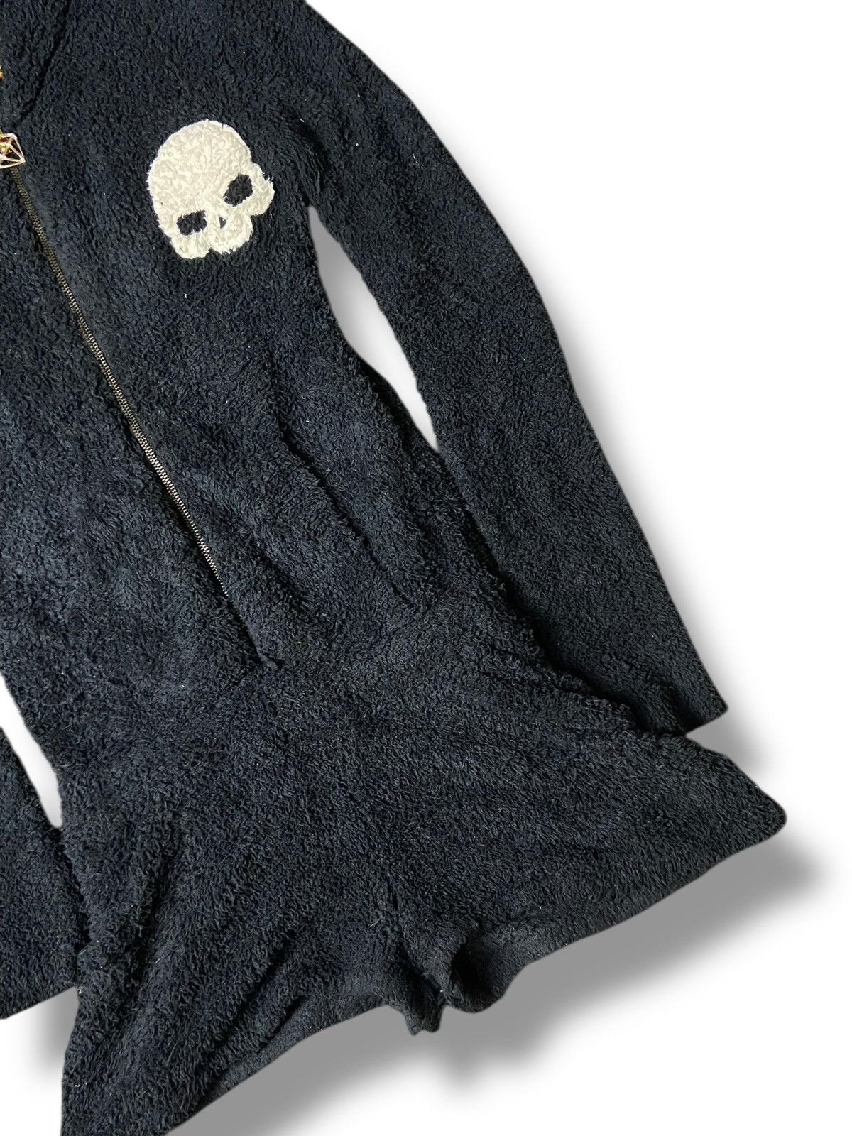 Japanese Brand × Seditionaries × Vintage Strange Heaven Punk Skull Embroidered Fleece Hoodie (124) Size US XXS / EU 40 - 5 Thumbnail