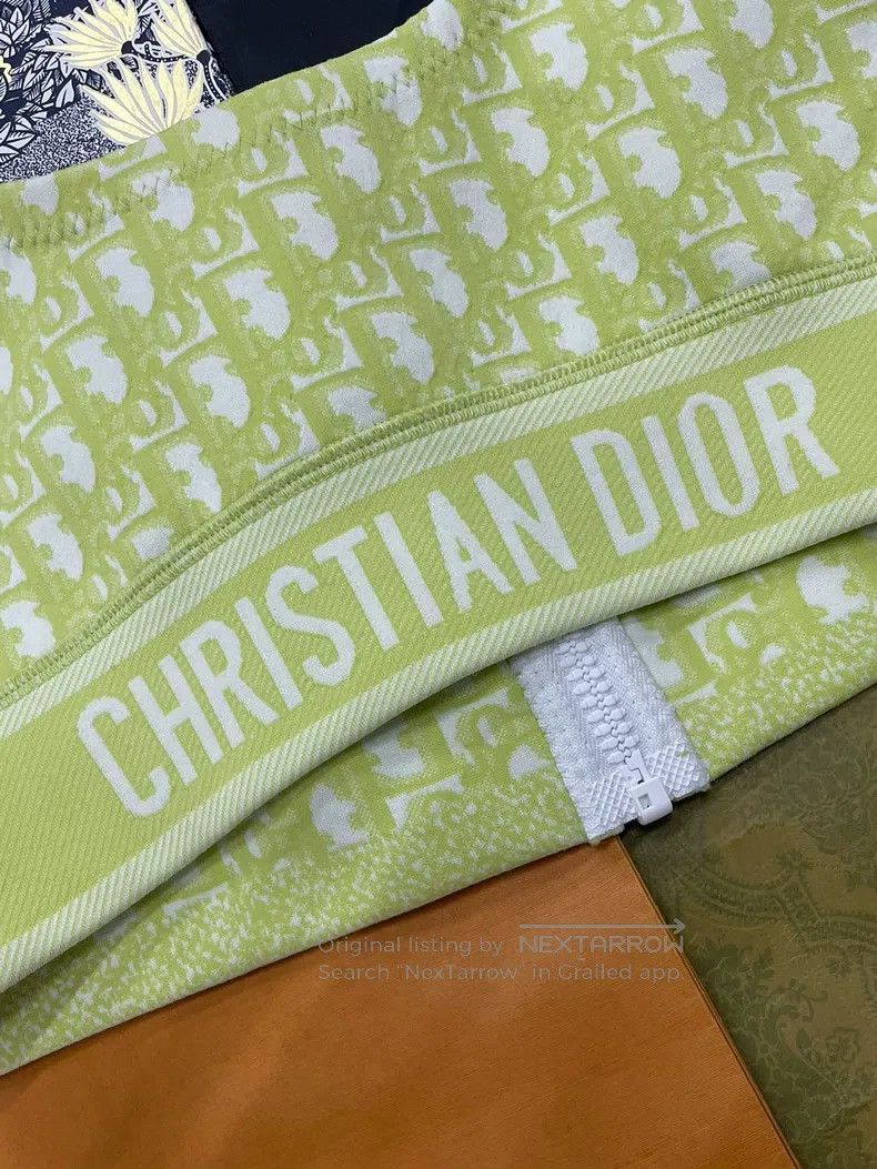Dior Dior Green Old Flower Letter Vest Size S / US 4 / IT 40 - 3 Thumbnail