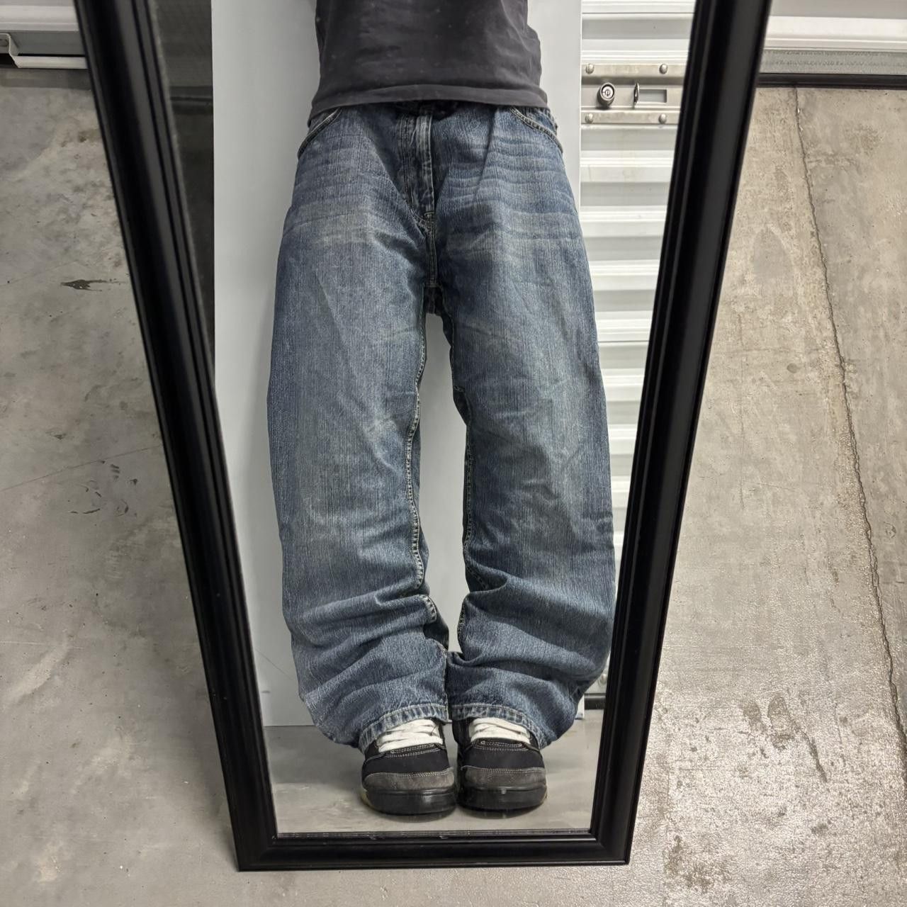 Perry Ellis Crazy Vintage Y2K/2000s Grunge Perry Ellis Dark Wash Denim Jeans! 40x29 Size US 40 / EU 56 - 1 Thumbnail