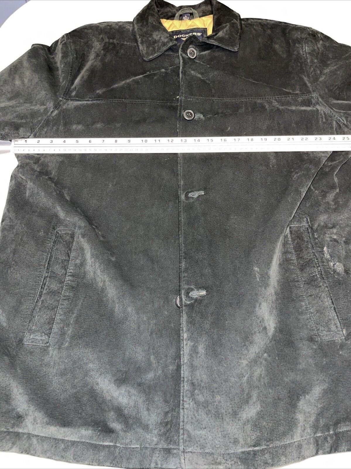 Dockers Dockers Genuine Black Leather Suede Jacket Men's Size US XL / EU 56 / 4 - 7 Thumbnail