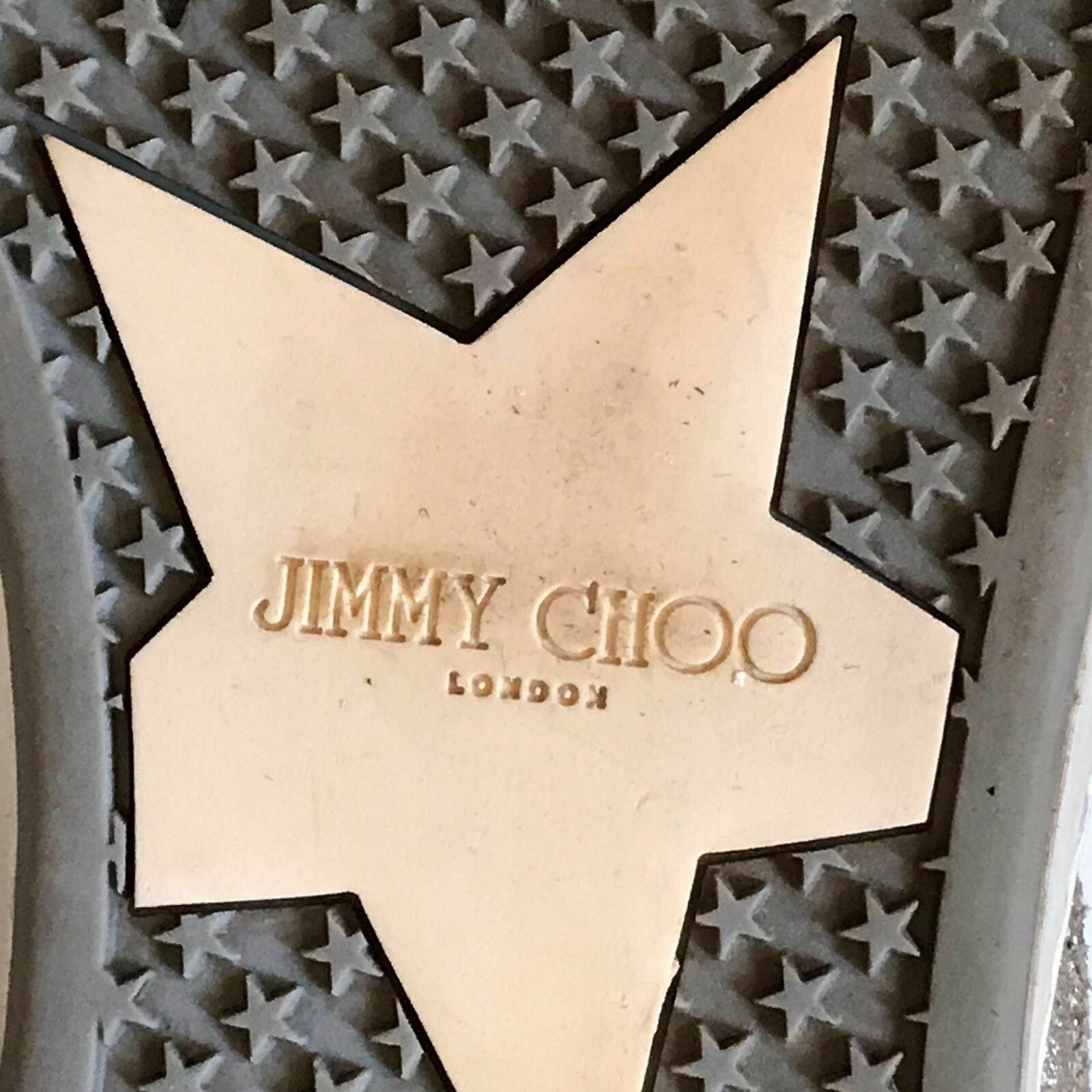 Jimmy Choo JIMMY CHOO Miami Sneaker SHOES WOMENS WHITE GREEN Leather Size US 7.5 / IT 37.5 - 9 Thumbnail