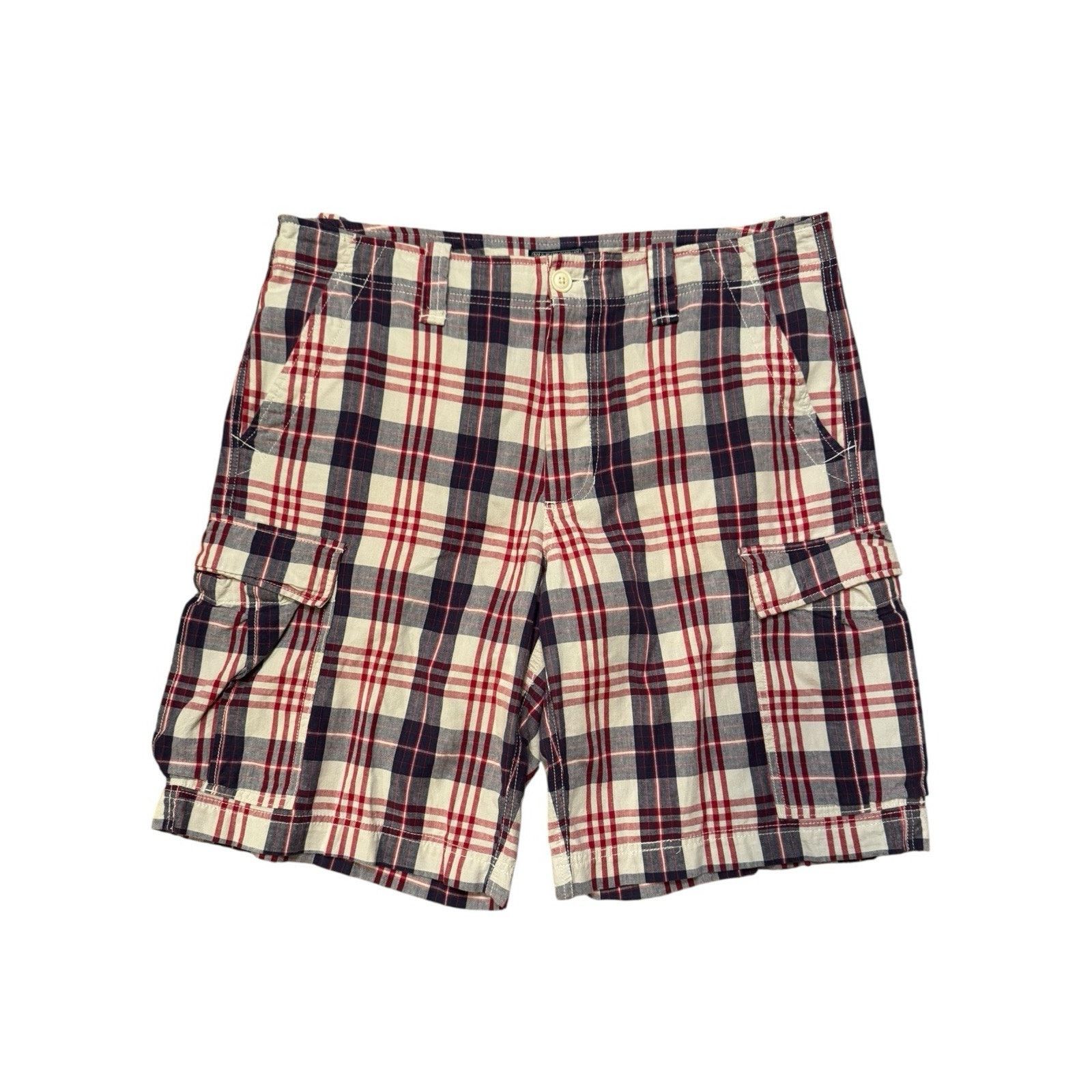 Polo Ralph Lauren Polo Jeans Co Ralph Lauren Cargo Shorts Purple Red Plaid Size US 36 / EU 52 - 1 Thumbnail