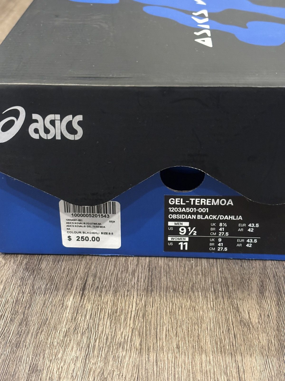 Kiko Kostadinov Kiko Kostadinov Obsidian Black Gel Teremoa Asic 🧗‍♂️ Size US 9.5 / EU 42-43 - 4 Thumbnail