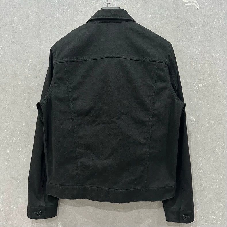 Louis Vuitton Louis Vuitton Black dark full print denim jacket Size US M / EU 48-50 / 2 - 2 Thumbnail