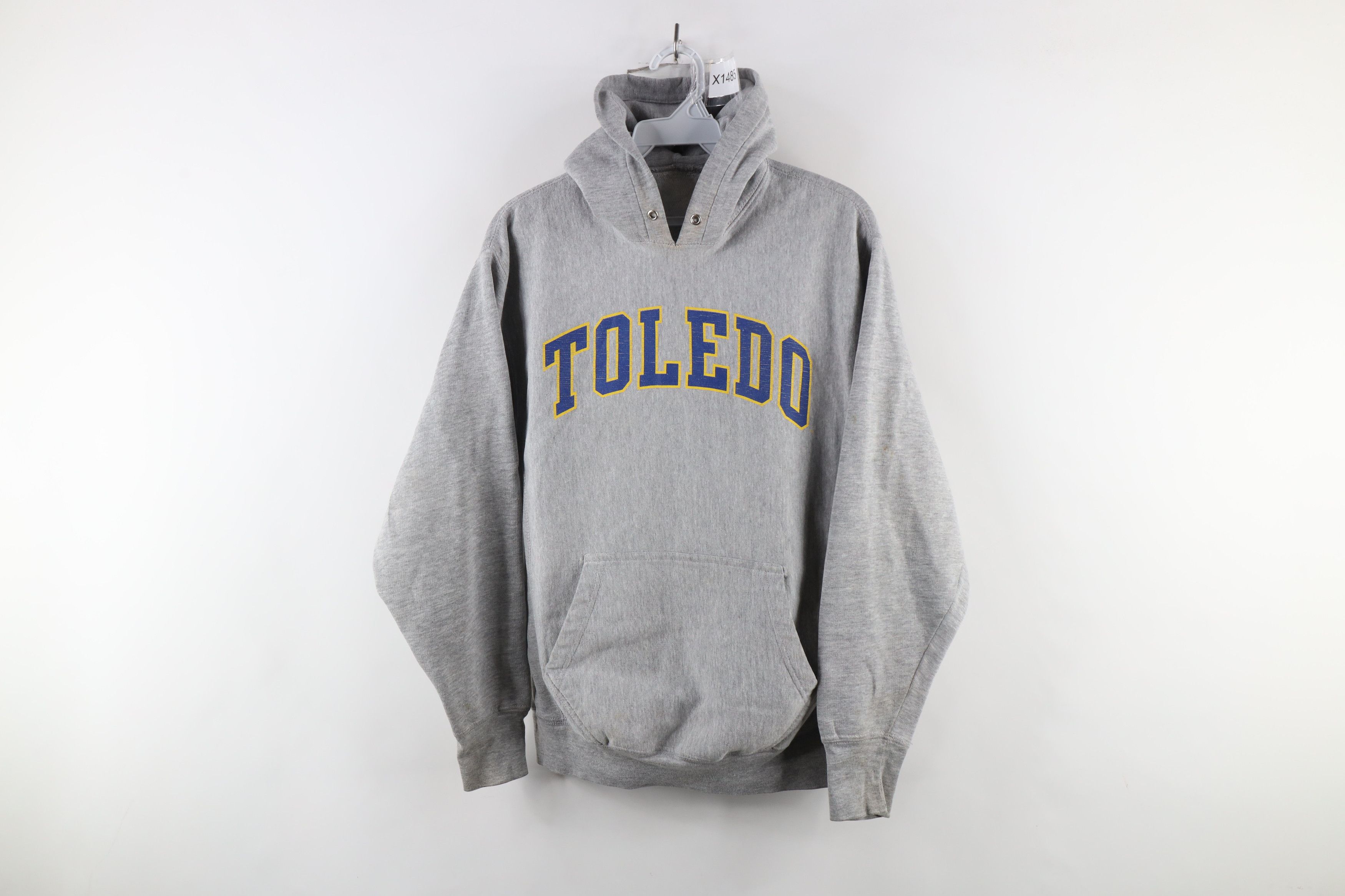 Vintage Vintage 90s Heavyweight University of Toledo Hoodie Gray Size US XS / EU 42 / 0 - 1 Thumbnail