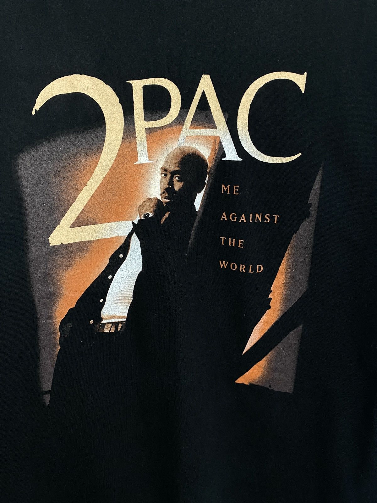 Band Tees × Rap Tees 🇺🇸 Tupac Shakur Me Against The World T-Shirt Rare Retro Hype Size US M / EU 48-50 / 2 - 6 Thumbnail