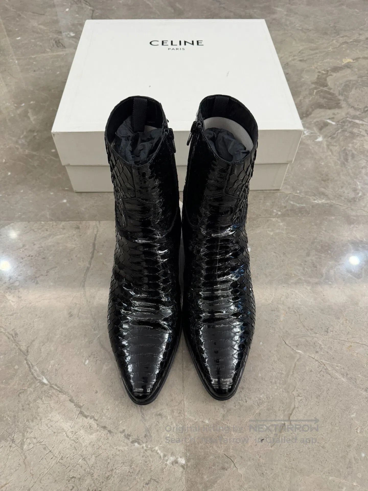 Celine Celine Python Leather Chelsea Boots. Size US 9 / EU 42 - 6 Thumbnail