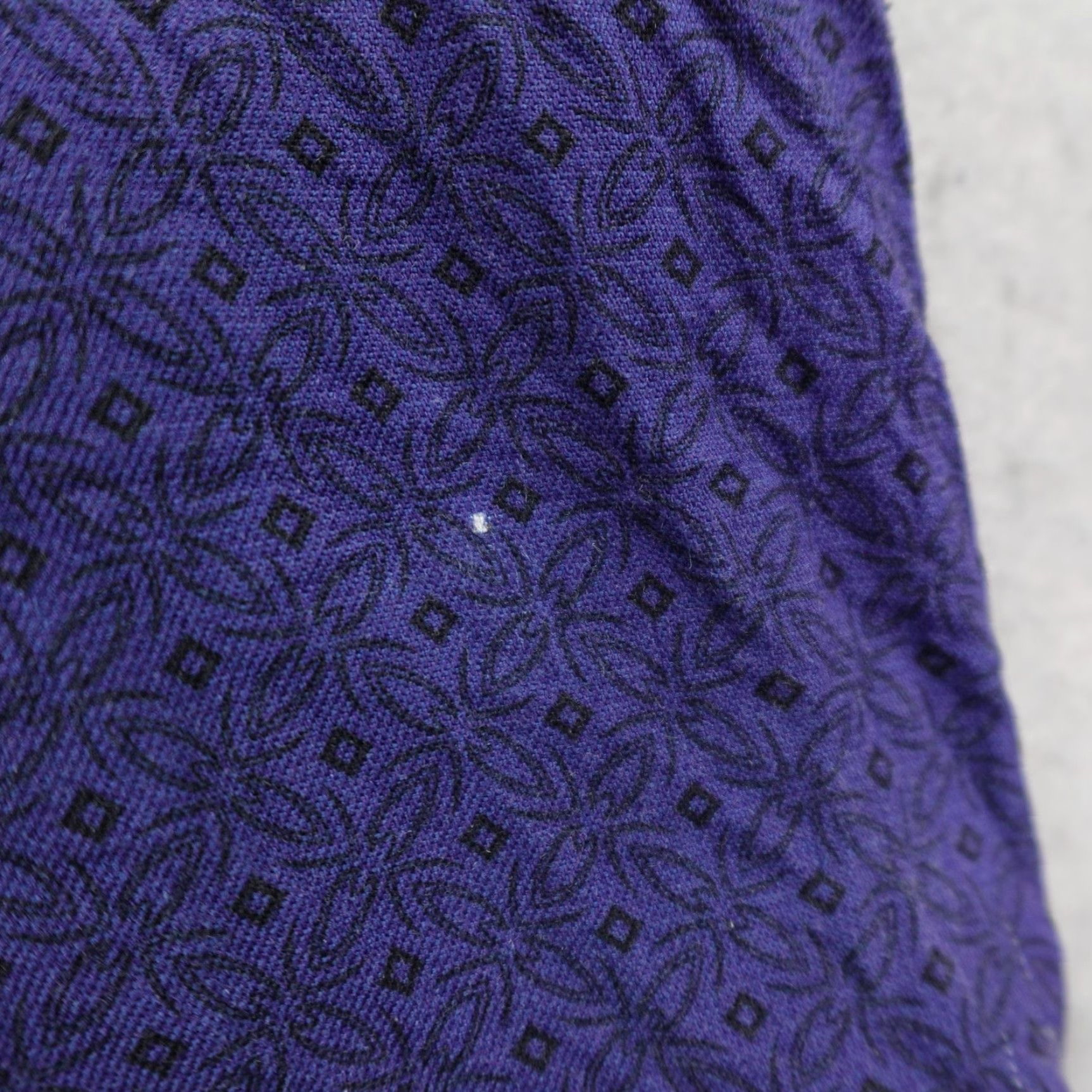 Nat Nast Nat Nast Button-Up Shirt Mens XL Purple Silk Cotton Geometric Beach Outdoor Size US XL / EU 56 / 4 - 4 Thumbnail