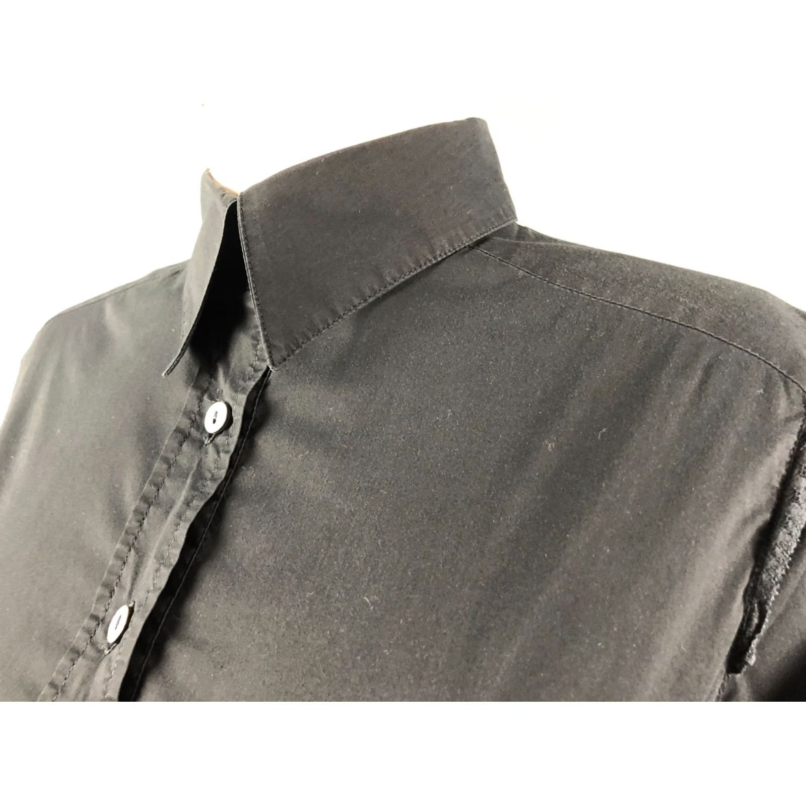 Dolce & Gabbana Dolce&Gabbana Women's Blouse Shirt Black Cotton Blend Size 30 Size 4XL / US 24-26 - 7 Thumbnail