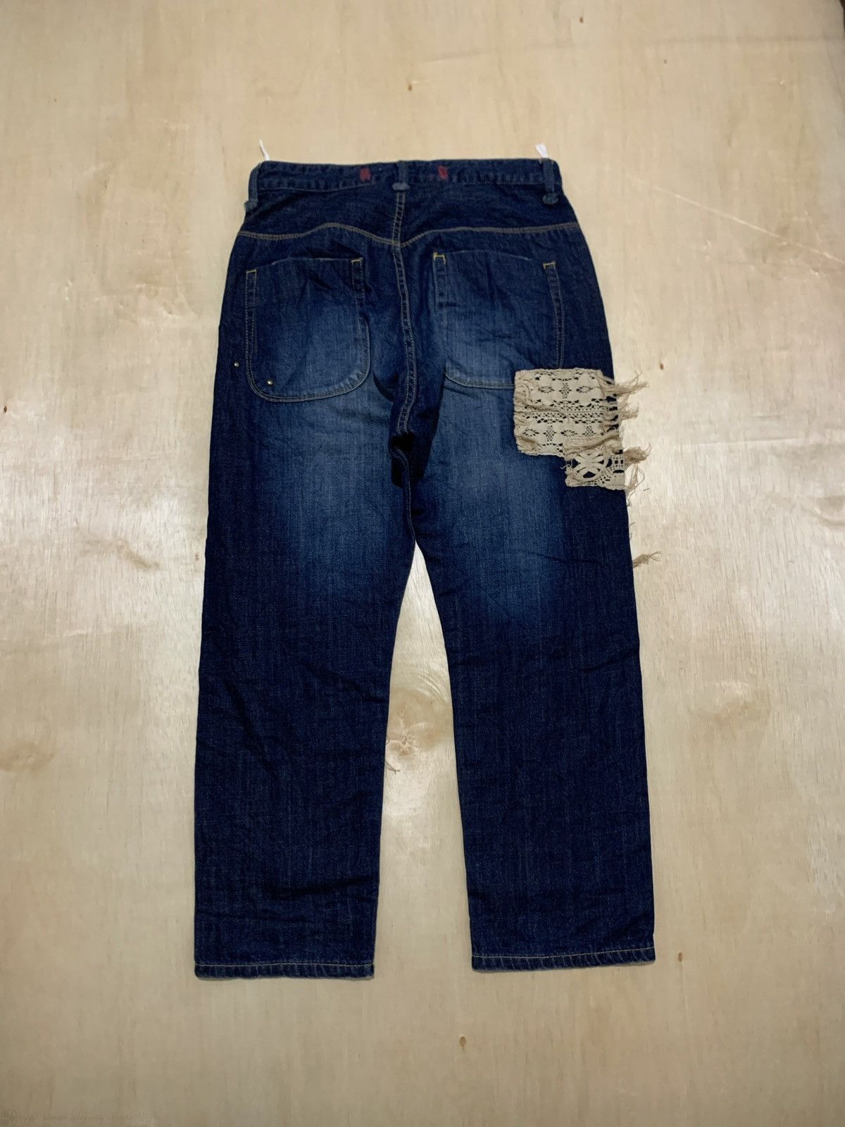 14th Addiction × If Six Was Nine × Japanese Brand Vintage Distressed Balcony and Bed Denim Jeans Size US 30 / EU 46 - 3 Thumbnail