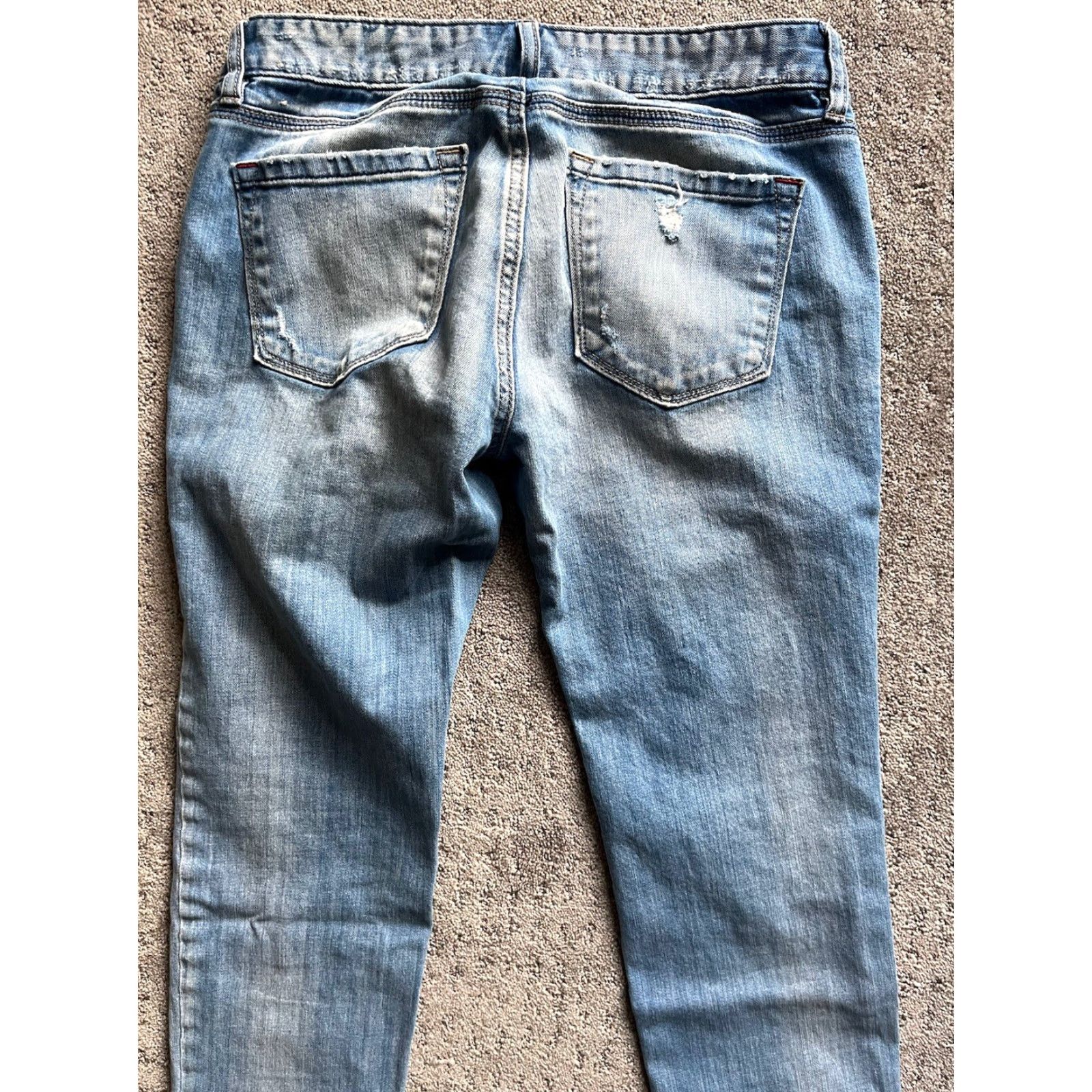 Ann Taylor VINTAGE? (No) ANN TAYLOR LOFT Modern Fit Skinny Denim Jeans Women's Size 6 Blue Low Rise Adult Regular 34 In Inseam Skinny Womens Size 28" / US 6 / IT 42 - 4 Thumbnail
